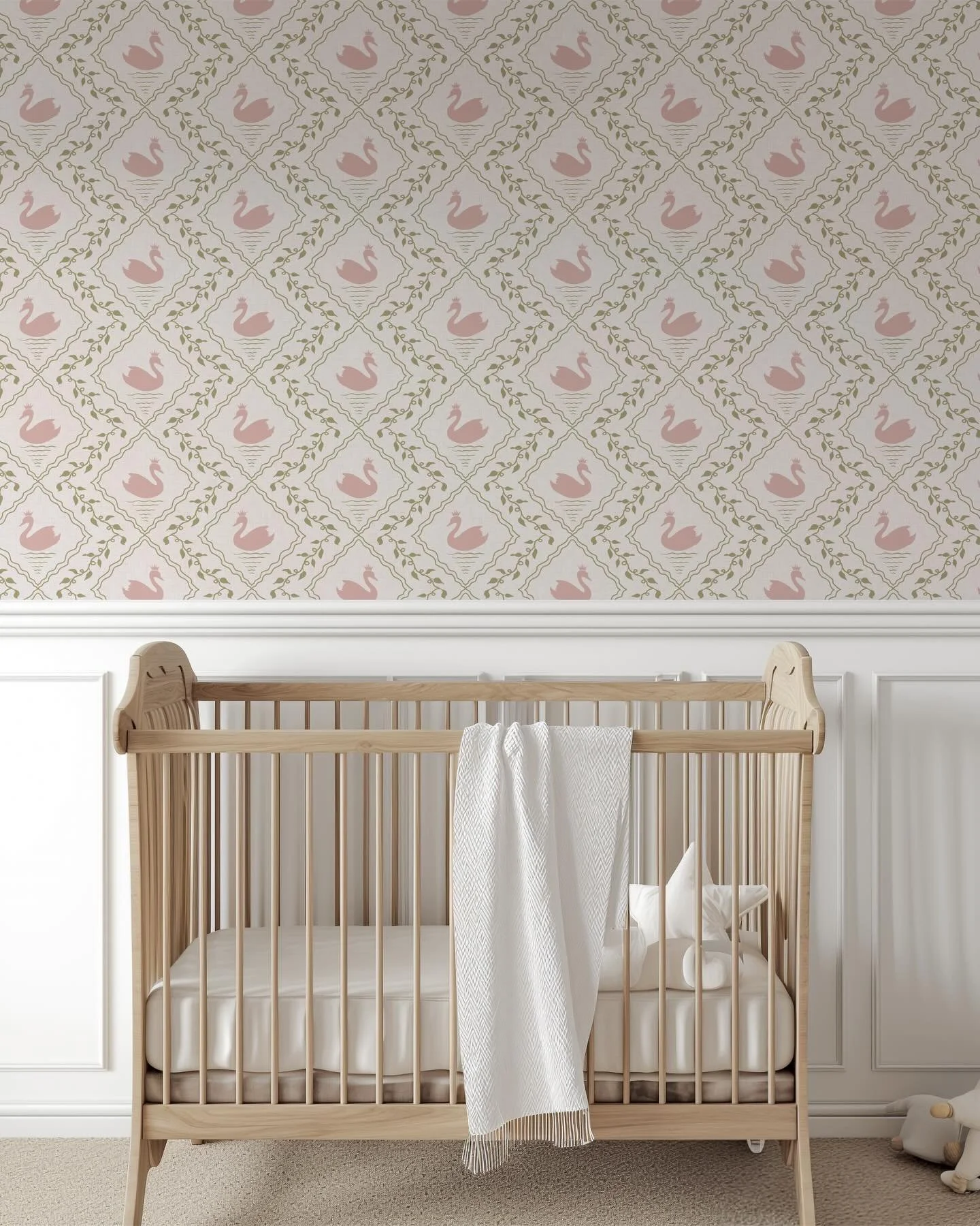 Swan Queen trellis botanical classic vibe pattern collection is now available in my @spoonflower shop! Link in profile 💟 DM for licensing inquiry 

#swanprincess #swanqueen #swanprint #wallpaperinspo #nurserydesign