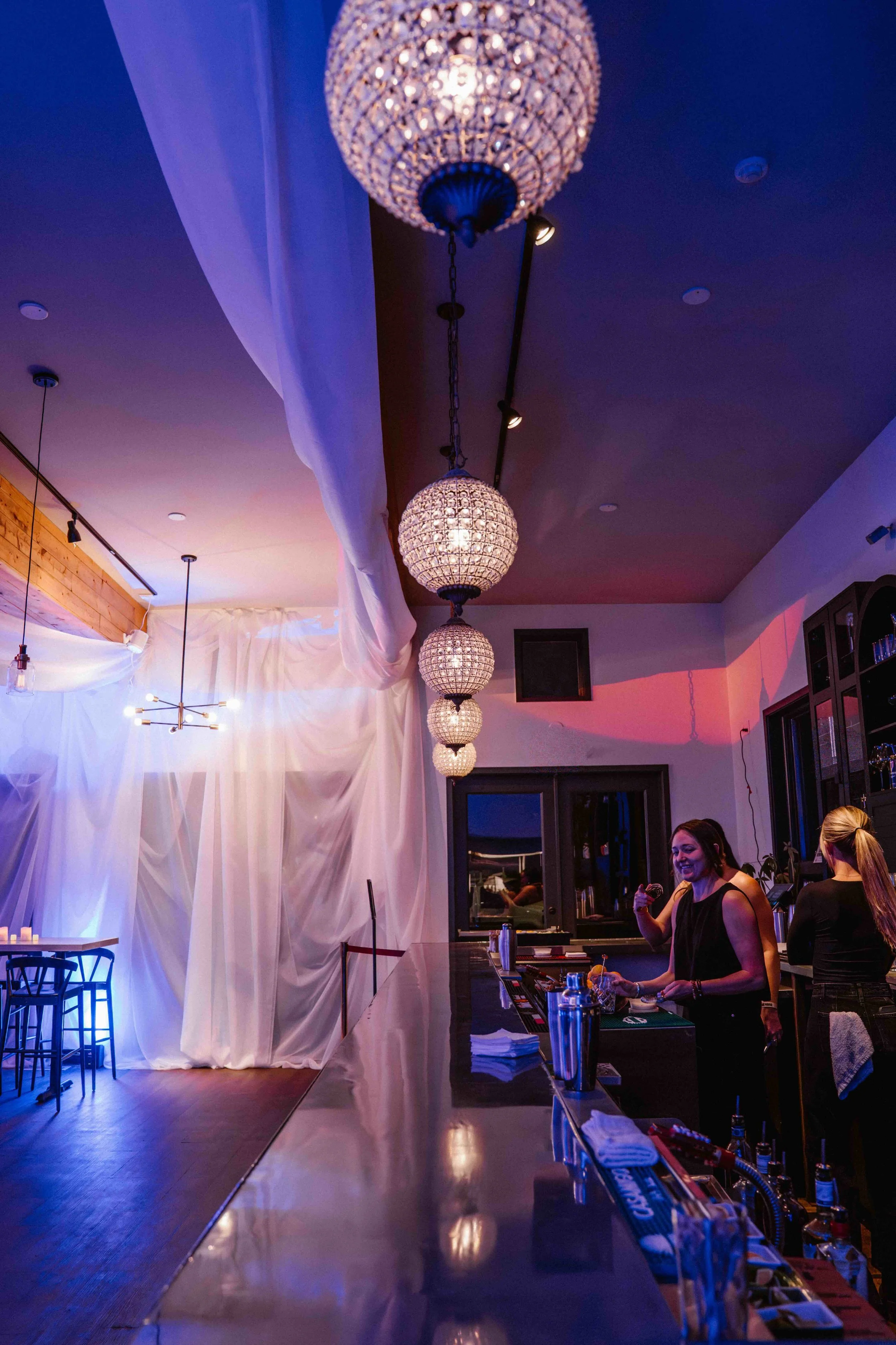 Lighting details for above the bar