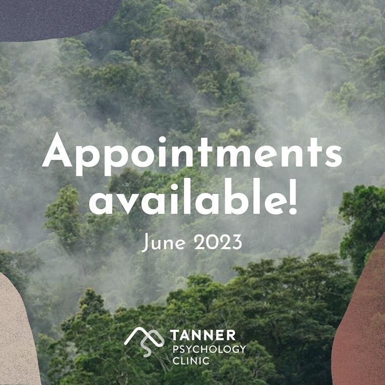 Hello! It&rsquo;s been quite a while since I&rsquo;ve posted! 🙊

I&rsquo;m very excited to announce that Tanner Psychology Clinic now has availability for new referrals.

I can provide therapeutic support for a range of presenting concerns, but I ha