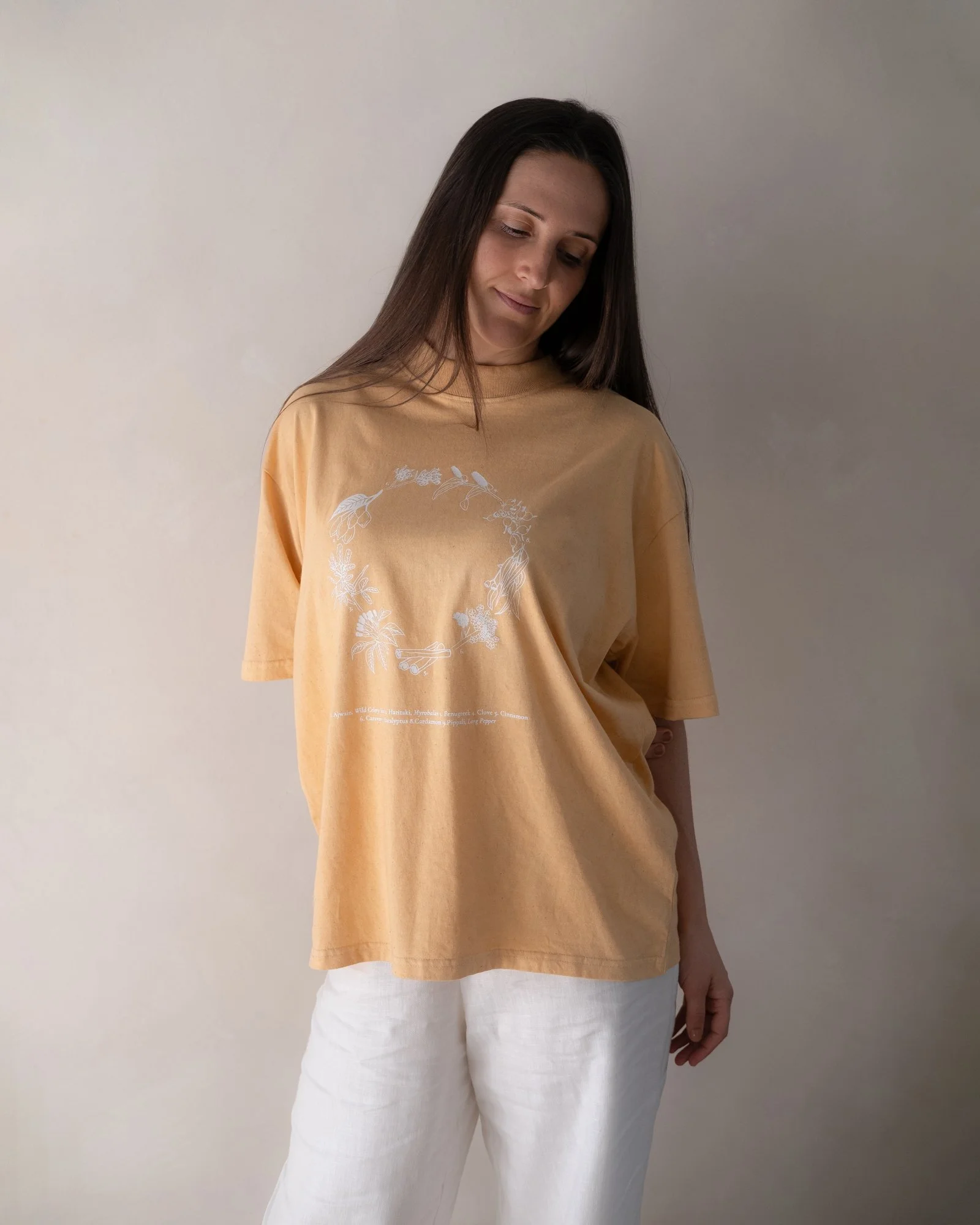 warming collection peach tee