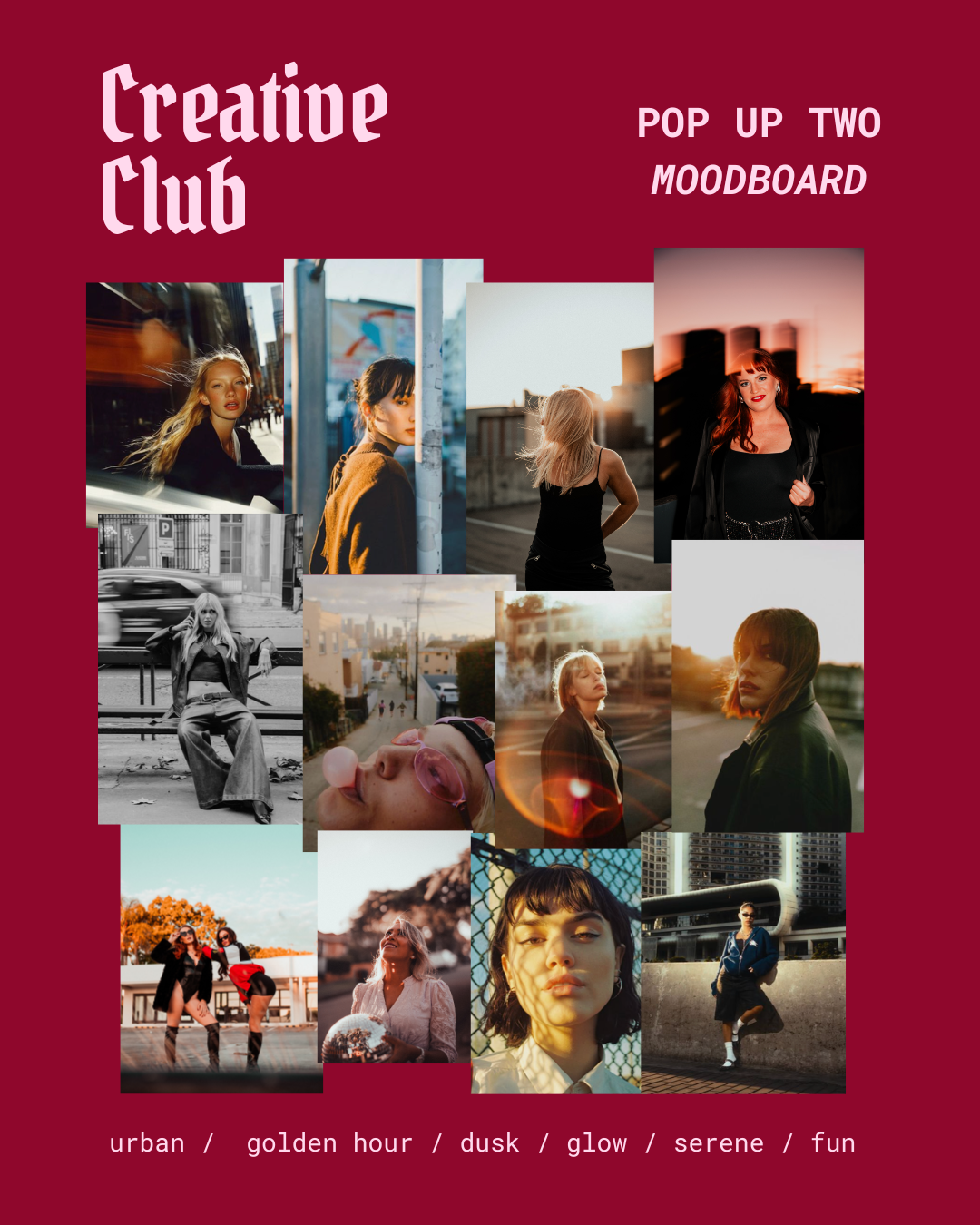 Brisbane creative club, regular photoshoots, community and fun