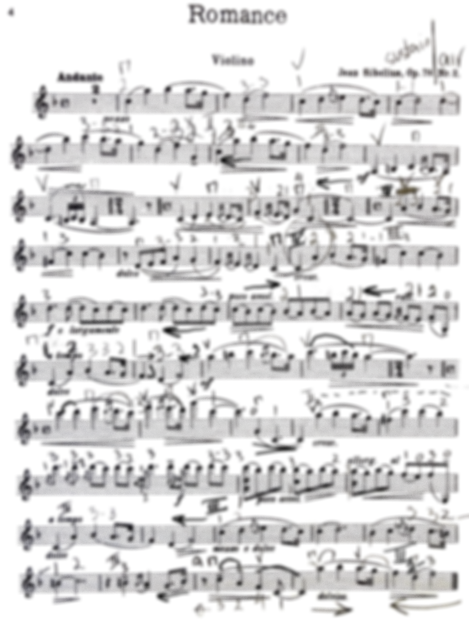 Sibelius, J. - Romance No. 2, Op. 78