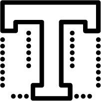 Pictogramme représentant la lettre T styilisée.
