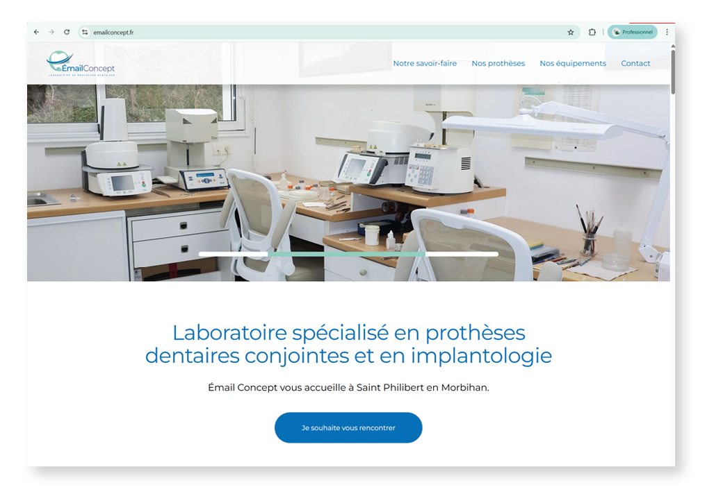 Email Concept · Création site web