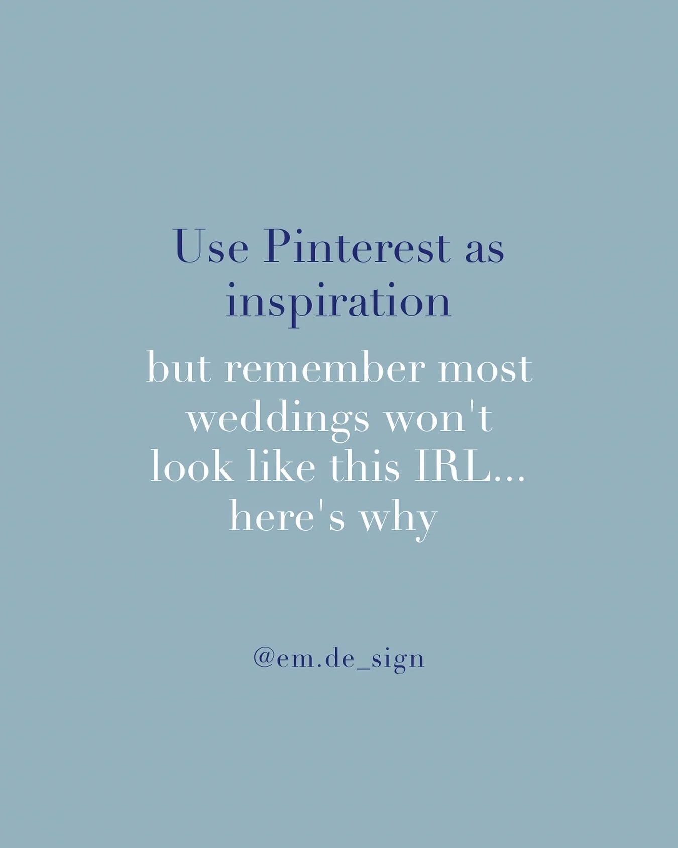Pinterest is amazing for inspiration &mdash; mood boards, colour palettes, creative ideas&hellip; I love it too! 💕
But here&rsquo;s the thing: most of what you see there isn&rsquo;t from real weddings. They&rsquo;re often styled shoots with unlimite