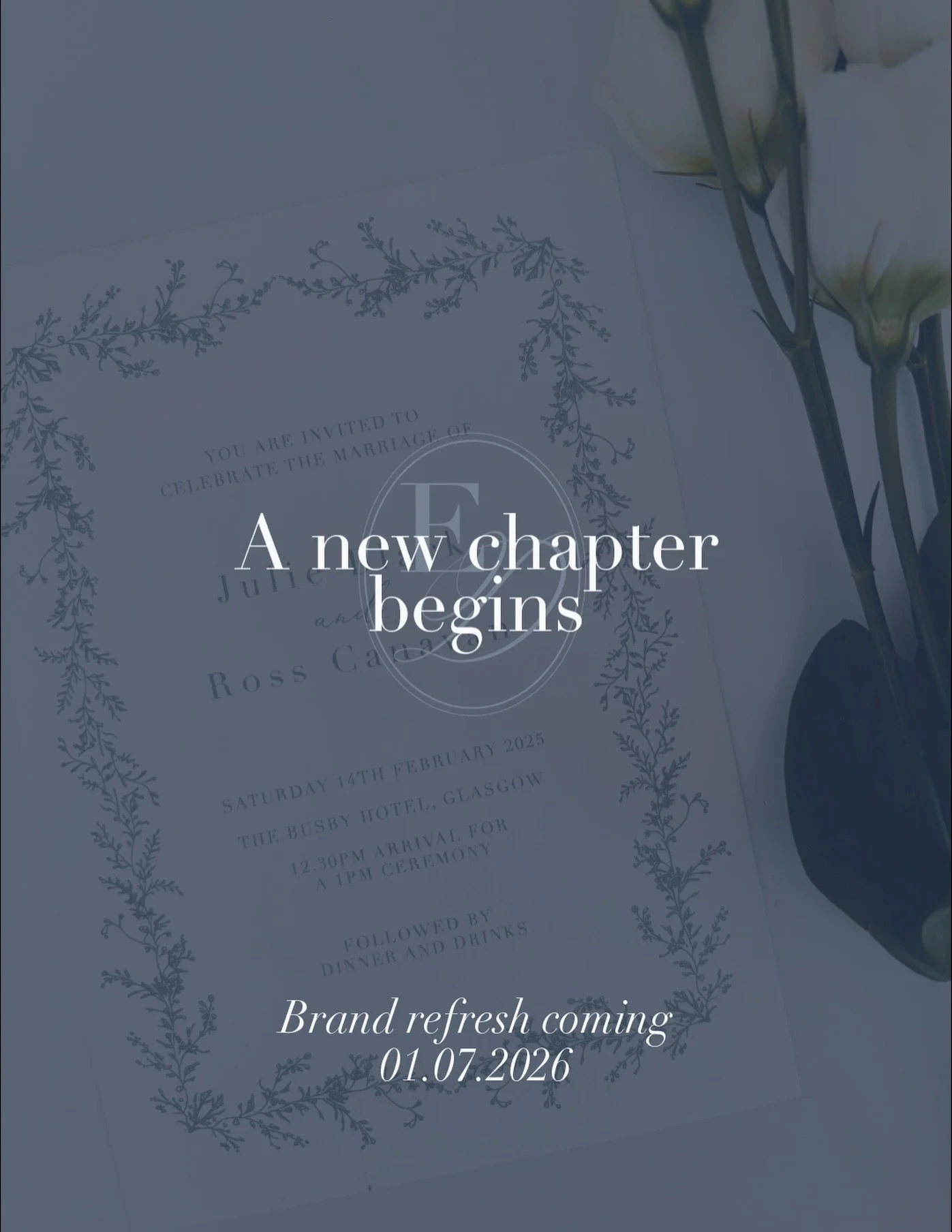 Exciting times....🤍✨ #refresh #rebrand #newchapter #wedding #stationerylover
