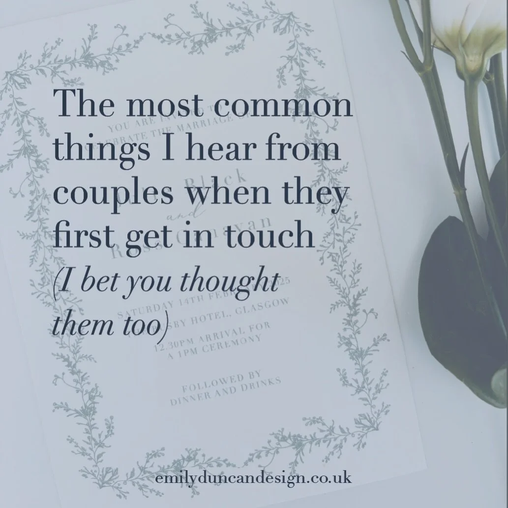 ✨ "We didn't realise how much goes into it." From timelines and wording to print finishes, paper stocks and all the little details, there's so much more to wedding stationery than choosing a design. There's a lot of thought and care behind 
