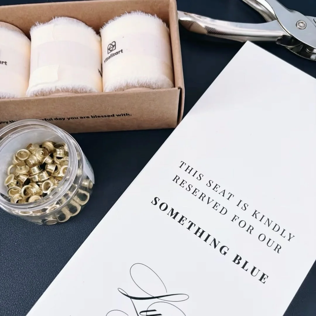 You don't need an eyelet....But oh do they make a difference 🤍 clean and elegant, the ultimate reserved seat signs for your beautiful bridal party ✨ 

#reserved #reservedseats #weddingstationery #signageideas weddingmusthaves