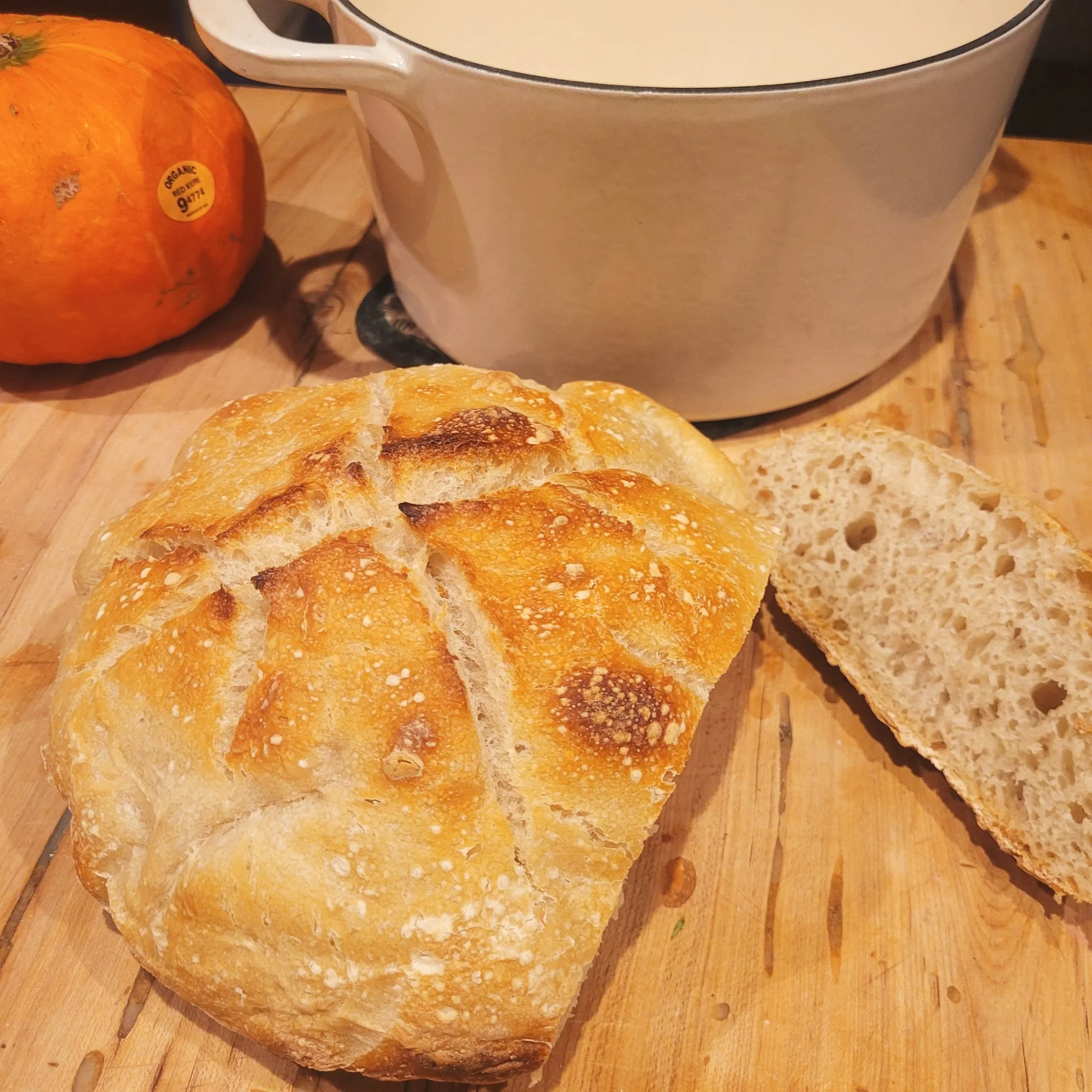 My first loaf of sourdough!