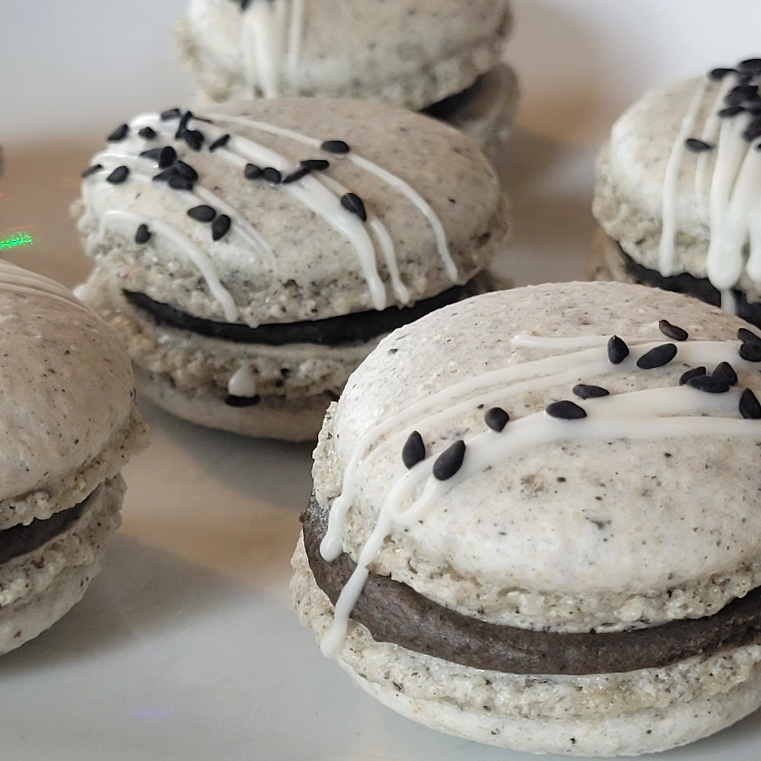 Black Sesame Macaron
