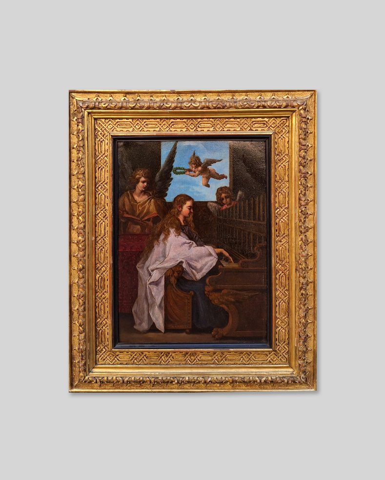 Santa Cecilia con angeli