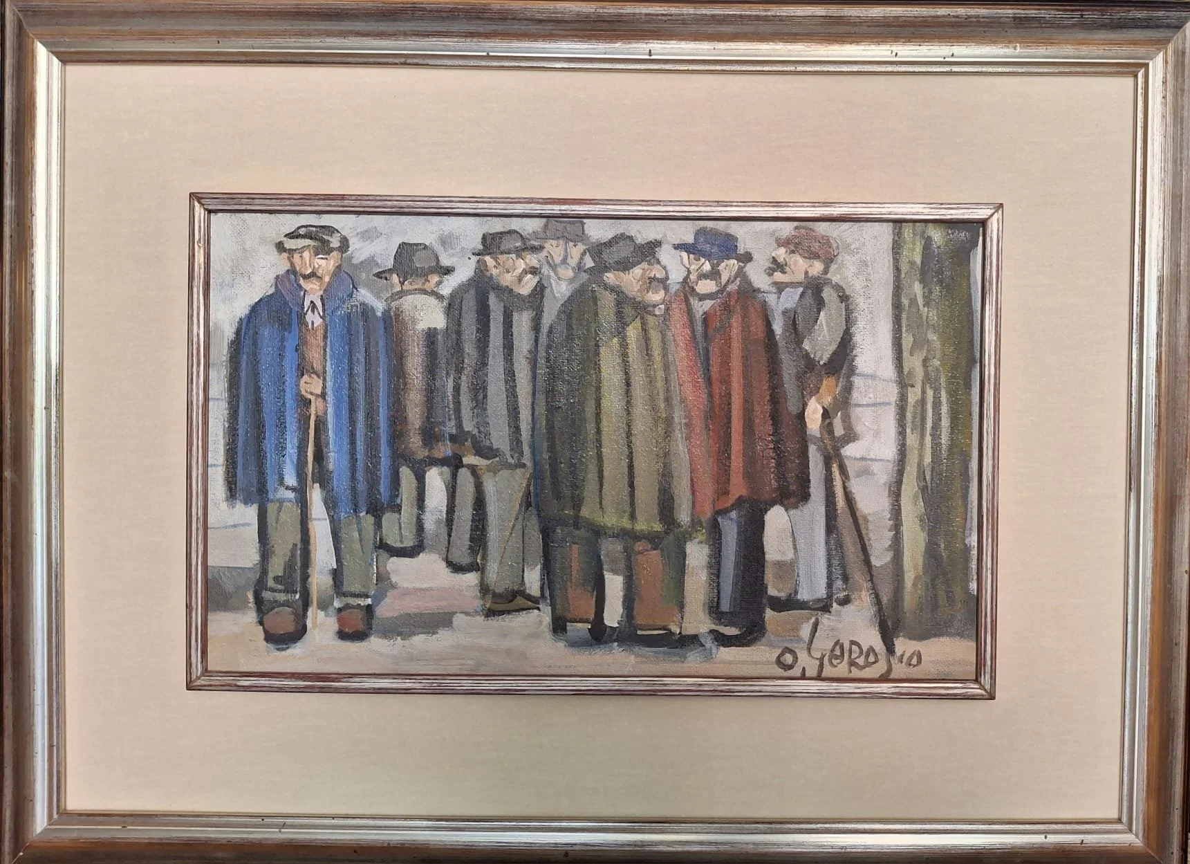 Ottorino Garosio, Figure al Mercato periferia di Nozza Inverno