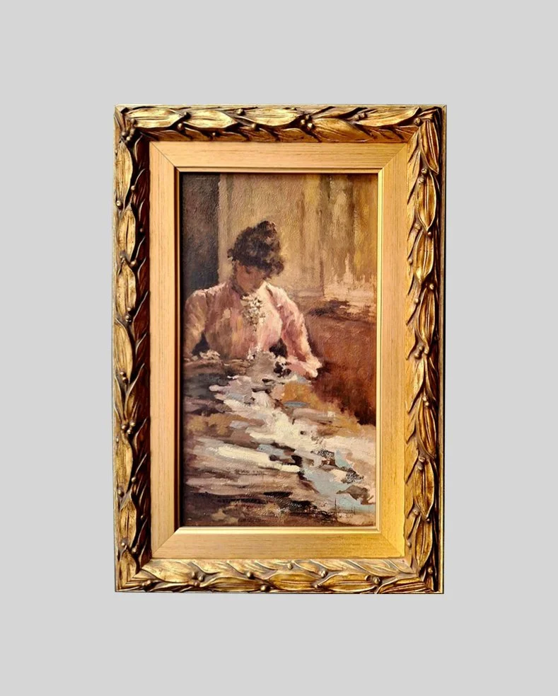 Angelo Landi, Cucitrice alla finestra