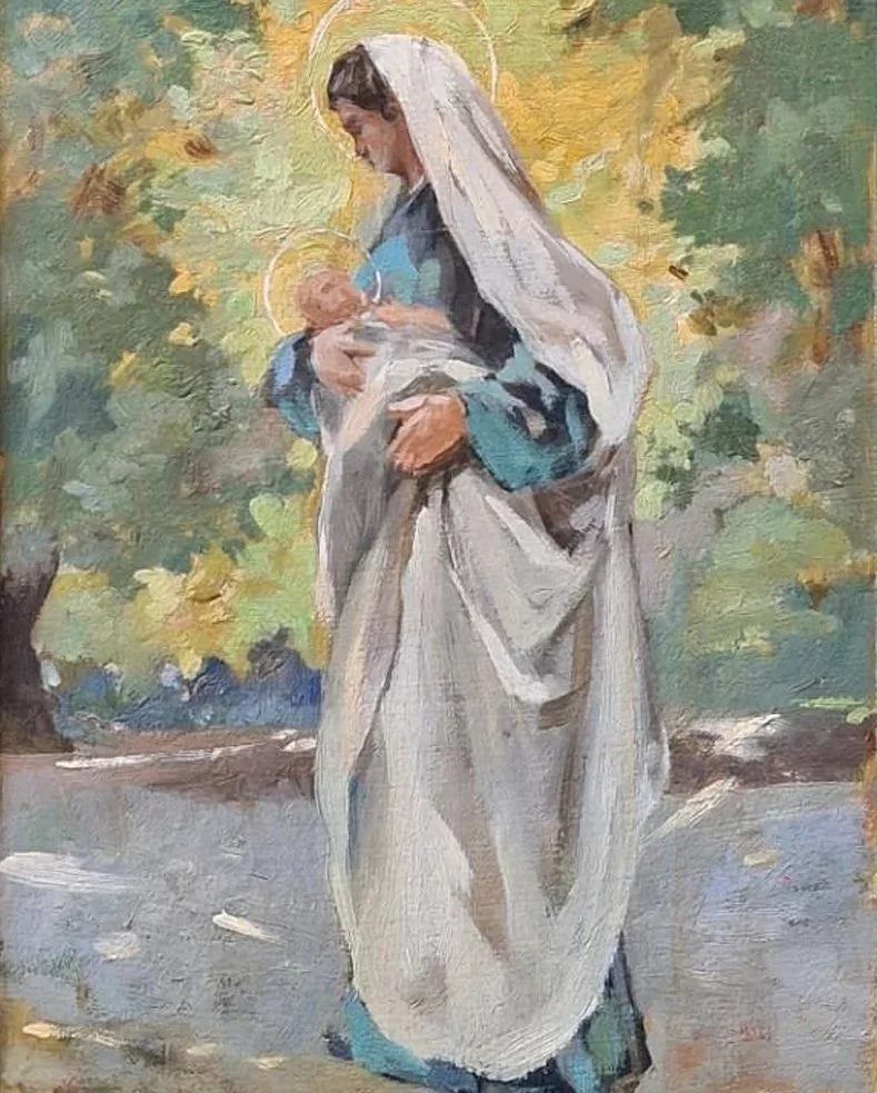Angelo Landi, Madonna con Gesù Bambino