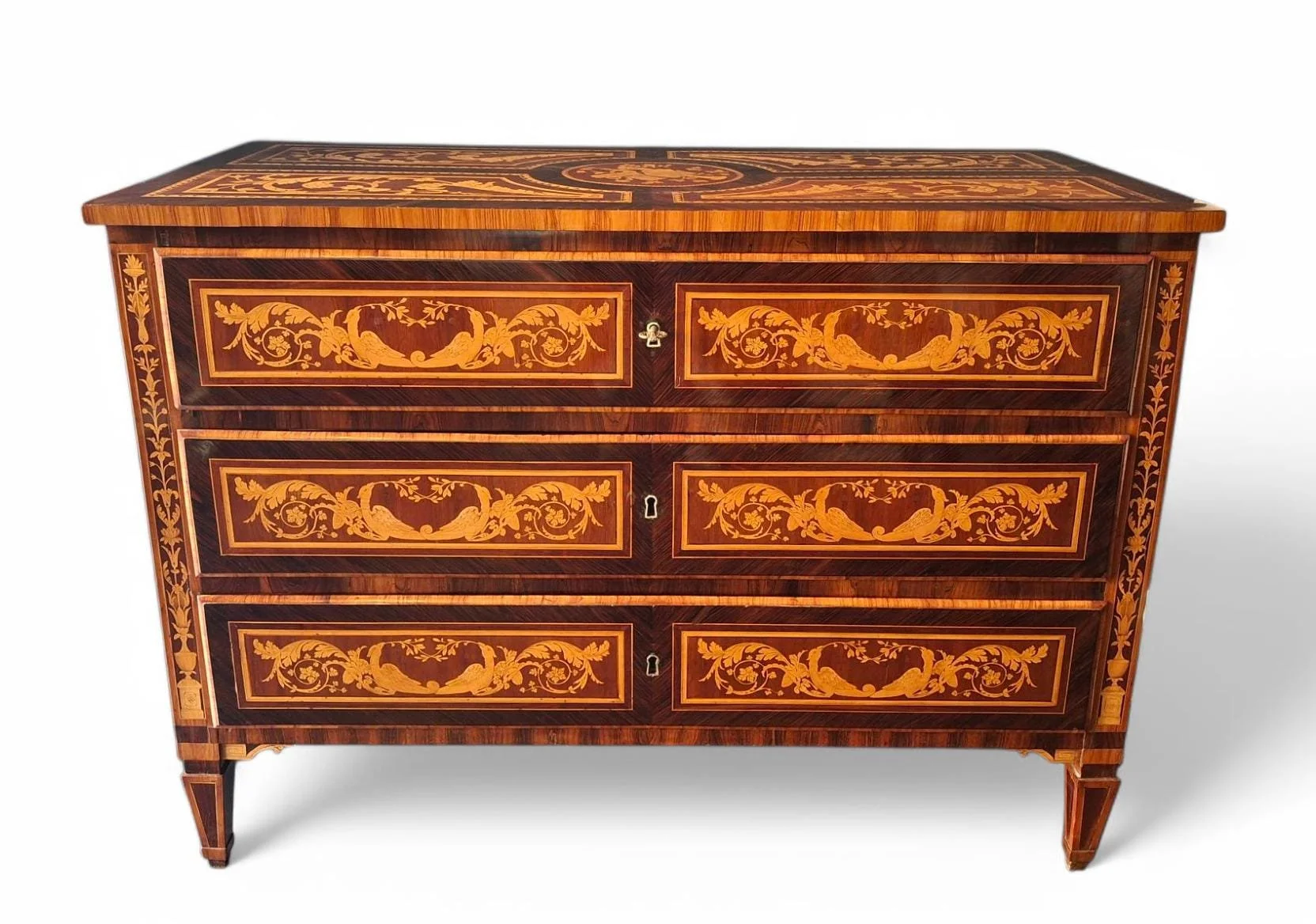 Gaspare Bassani, cassettone Luigi XVI