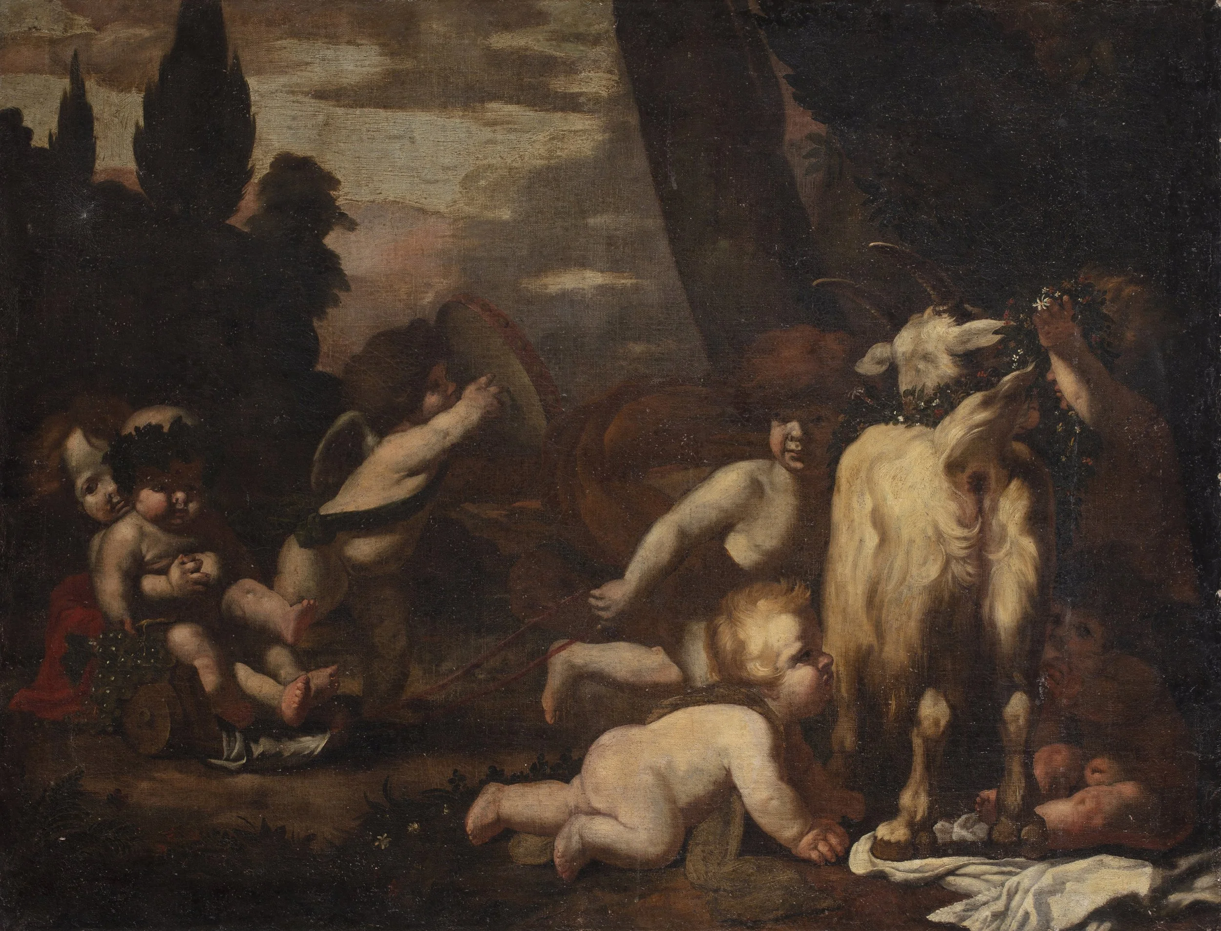 Trionfo di Bacco con putti