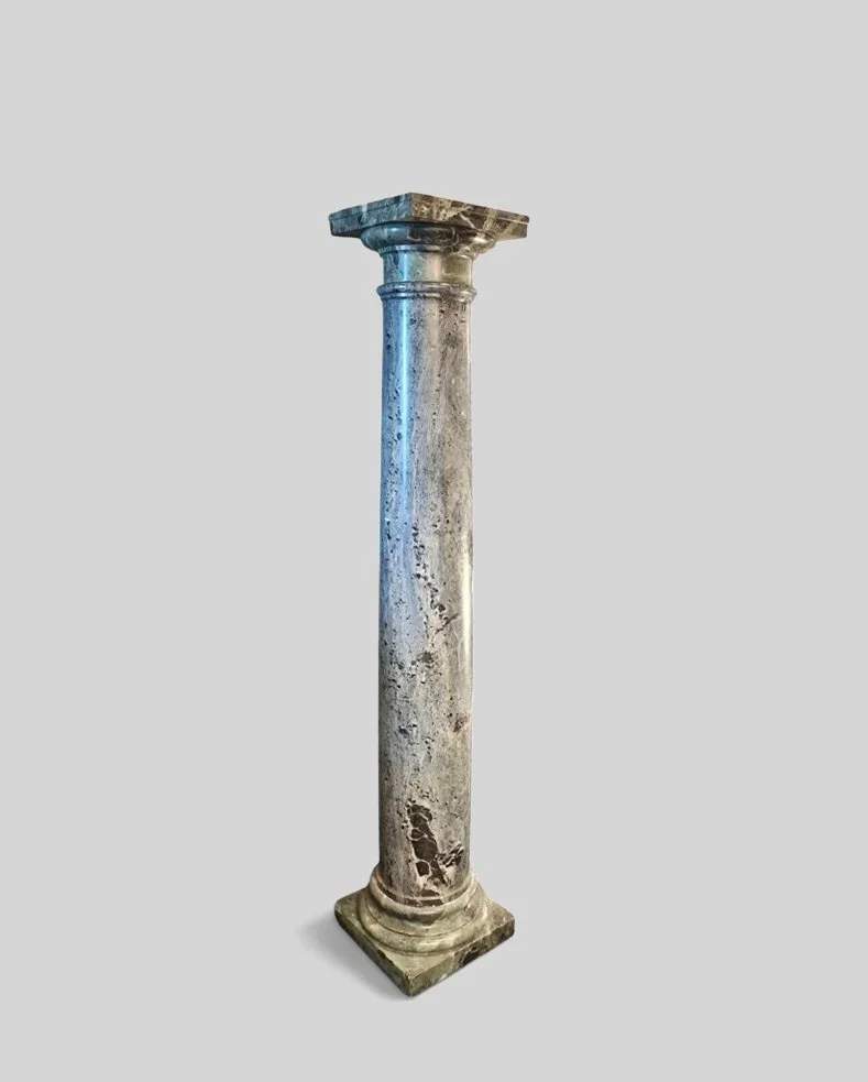 Colonna in marmo Verde Alpi