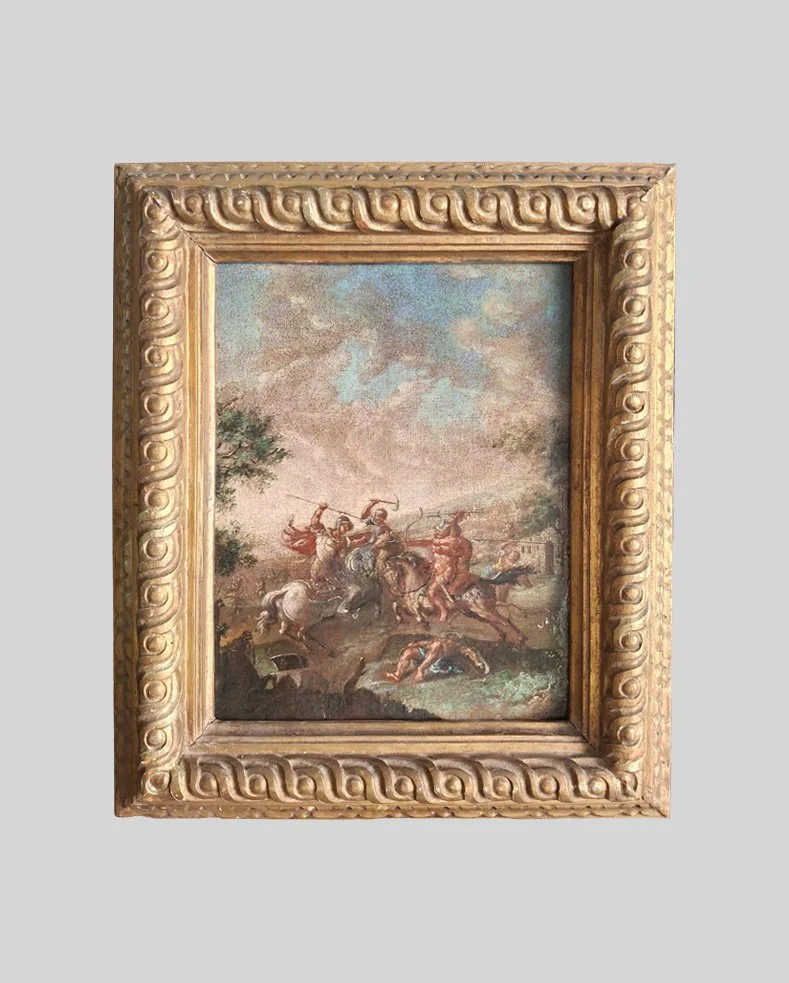 Dipinto raffigurante battaglia