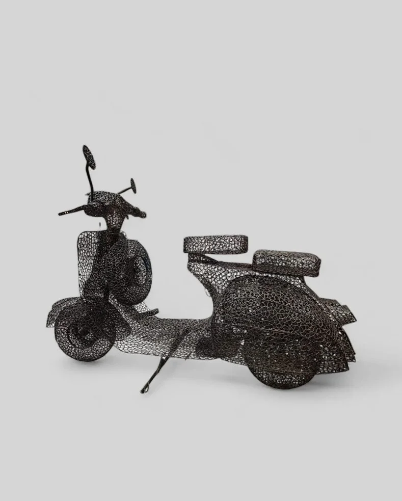 Anacleto Spazzapan, Vespa in ferro