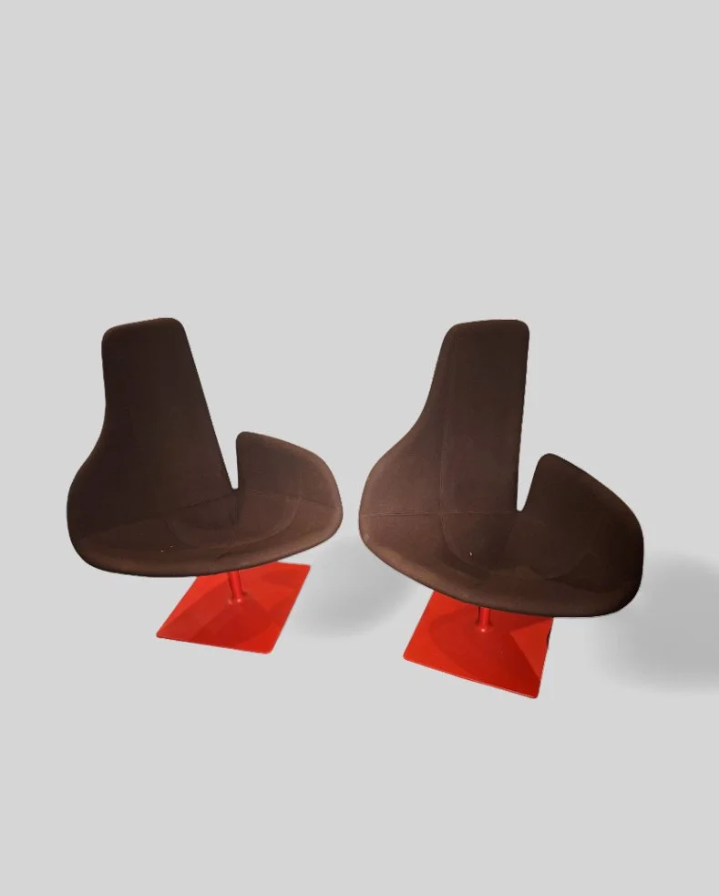 Due poltrone Fjord di Patricia Urquiola