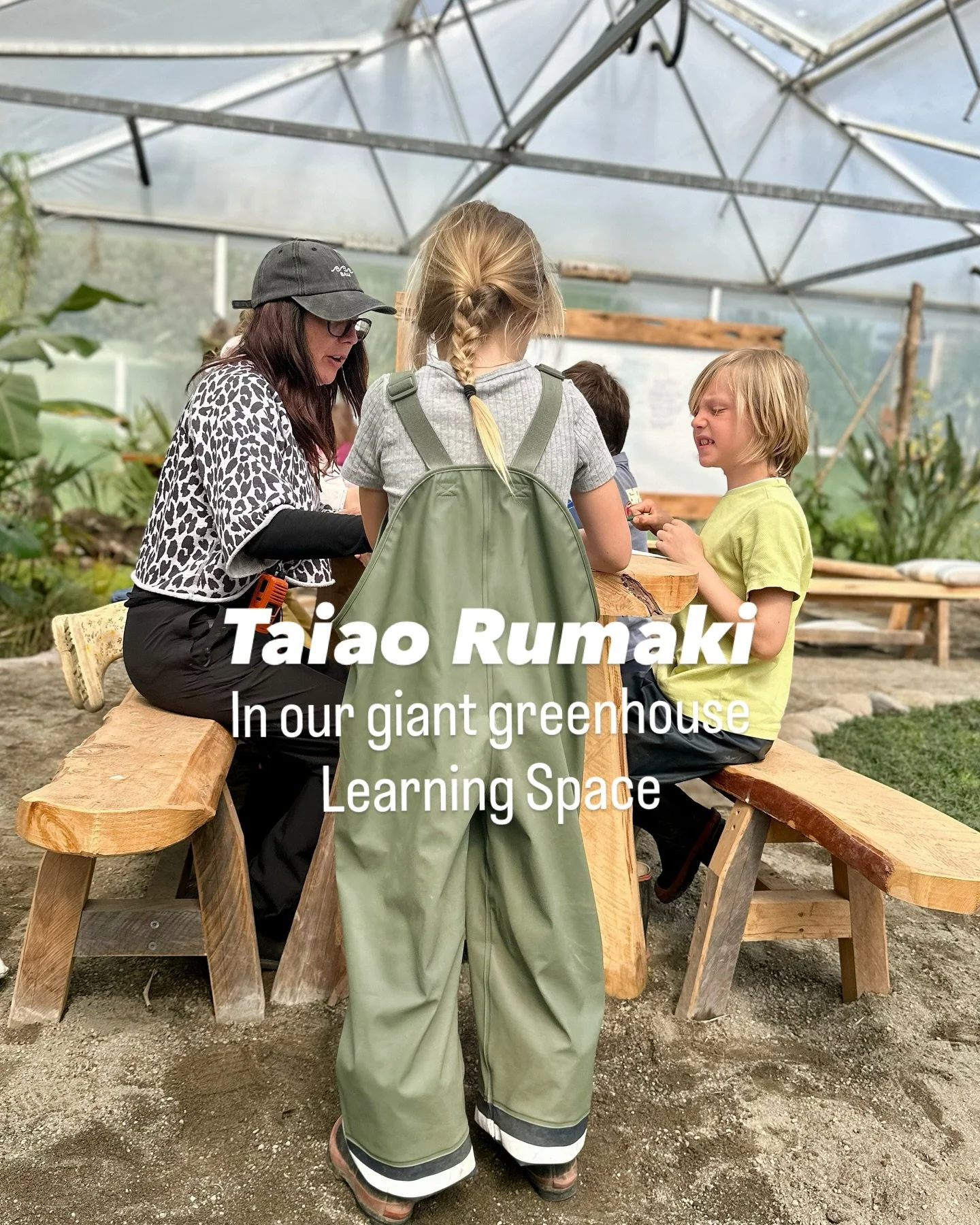 Each week, we kick off our Taiao Rumaki Nature Day with a session in our māra kai (vegetable garden) or in the Tropical learning space, a giant greenhouse. Our Primary School learners get hands‑on: planting seeds, nurturing plants, weeding, harvestin