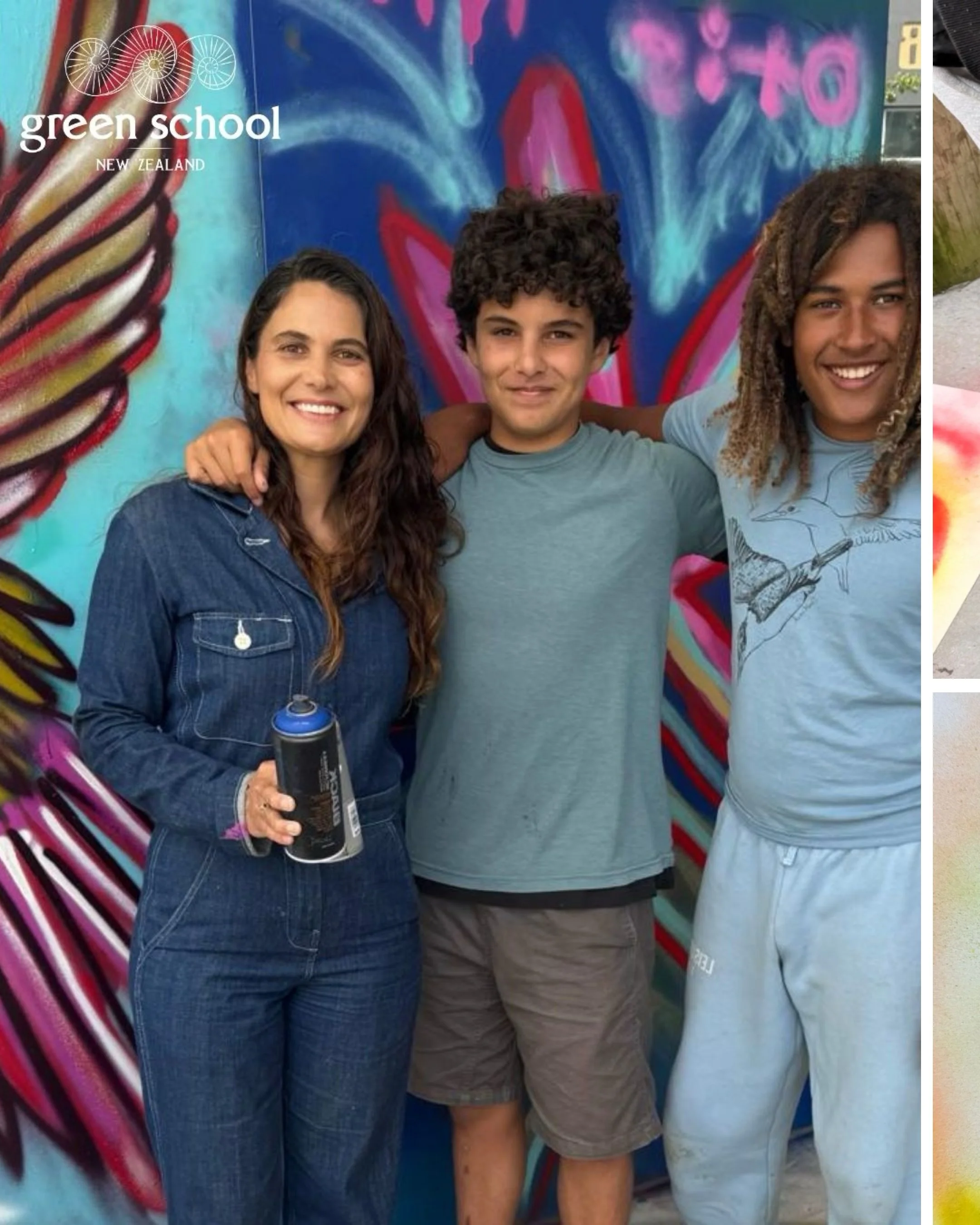 The @greenschoolnz Art Department 🎨 has been diving into the world of contemporary art, inspired by @hello_np Taranaki&rsquo;s very own &lsquo;GET UP&rsquo; Graffiti Festival.

Over the week-long festival, our learners (and @greenschoolnz whānau) st