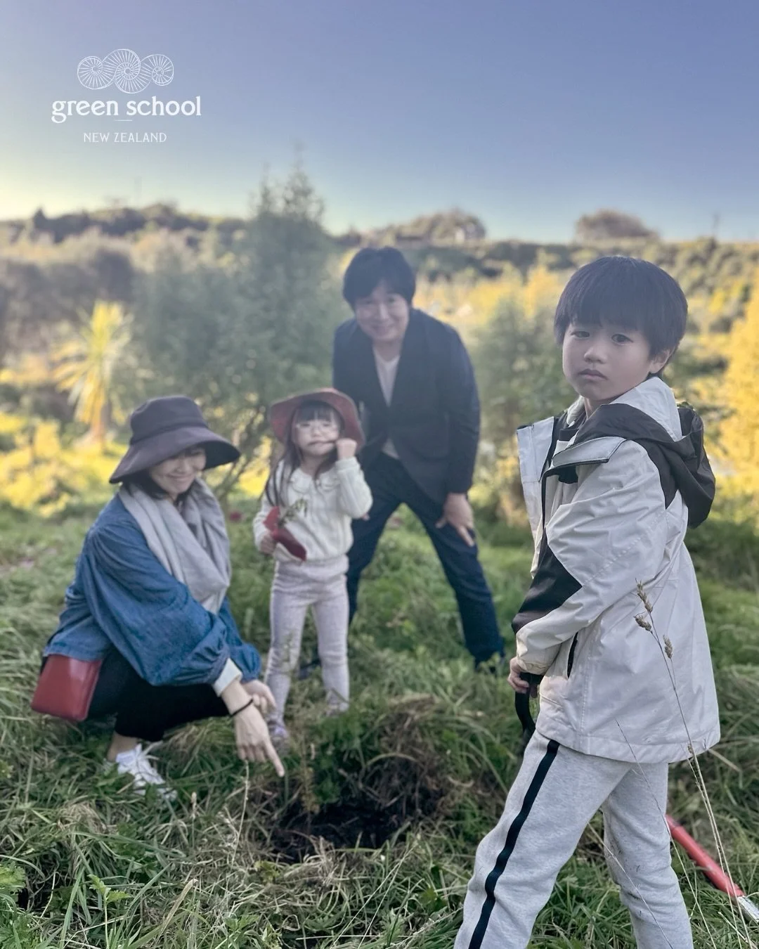 You don&rsquo;t just join a school ~ you plant a legacy. 🌱

We warmly welcome our new families to the soil of Taranaki and into a cherished Green School tradition: our tree‑planting ceremony.
This ritual is about putting down roots and becoming kait