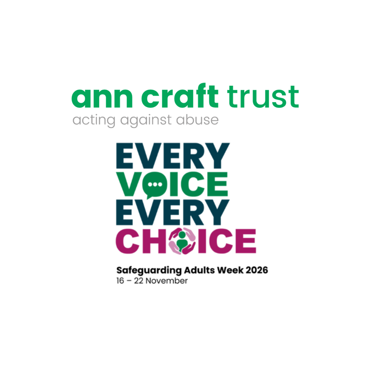 ANN CRAFT TRUST- Safeguarding Adults Week 2026 - Launch Video and Free Resources