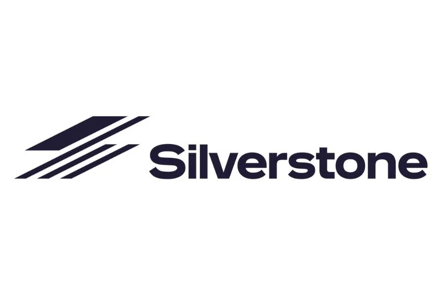Silverstone logo with abstract diagonal lines