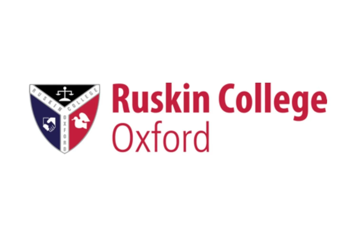 Ruskin College Oxford logo with shield emblem