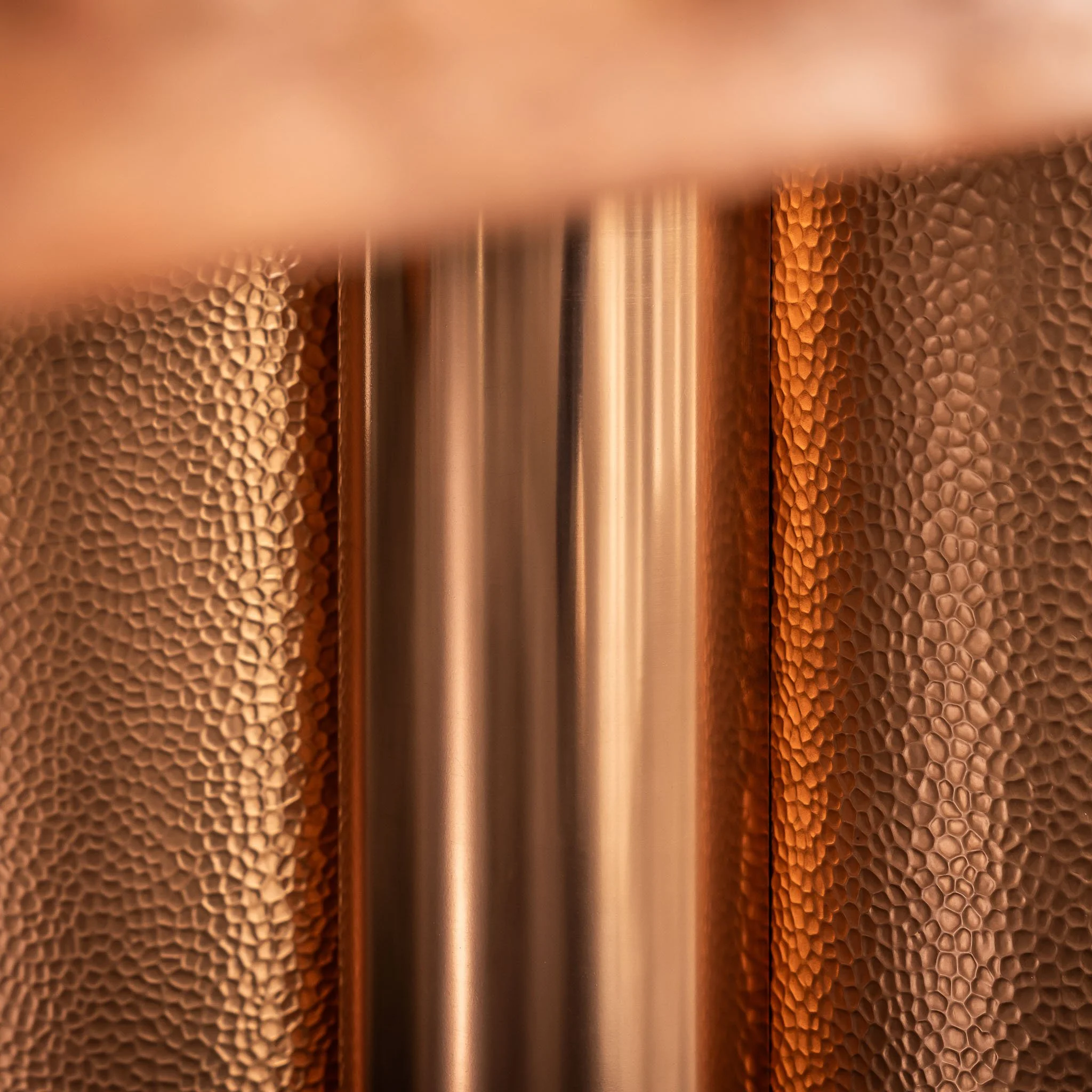 Ember table // copper base detail 