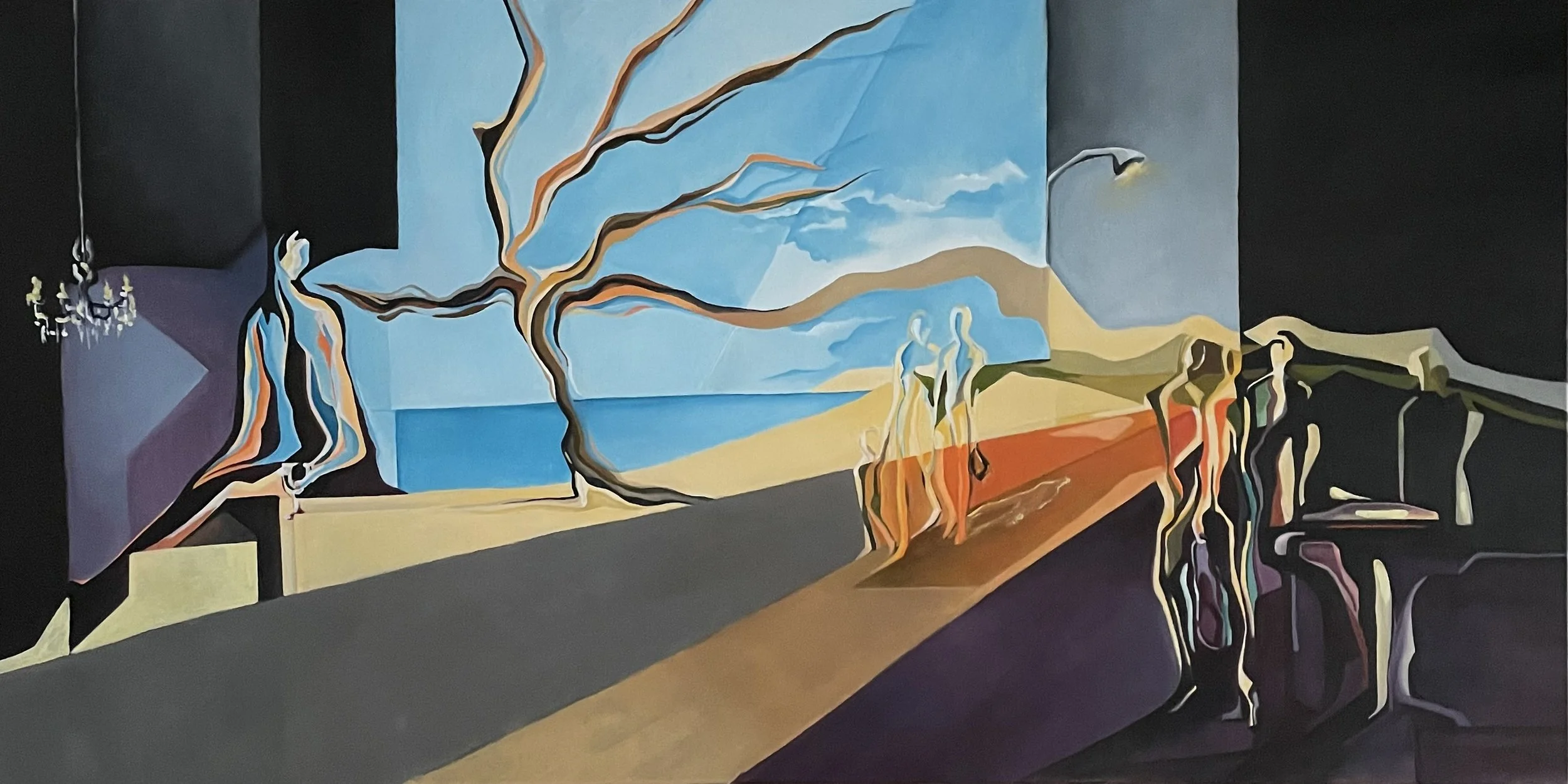 Logical Perspective,
Medium: Acrylic on canvas
Size: 121m x 61m
Year: 2023