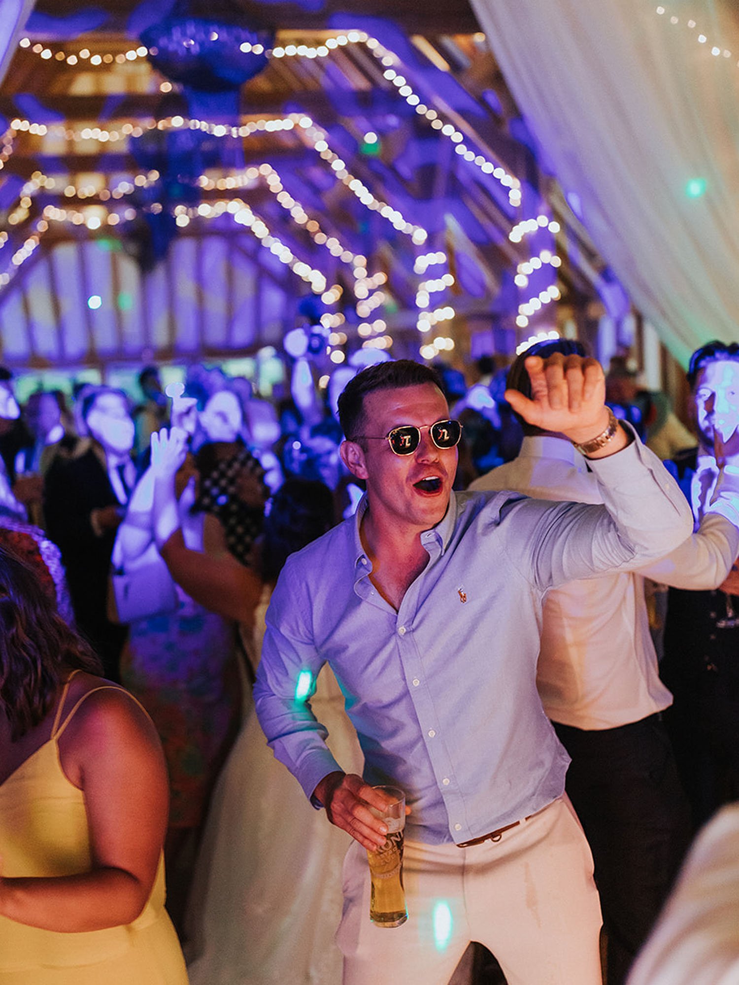 The-Old-Kent-Barn-Wedding-Venue-evening-fun