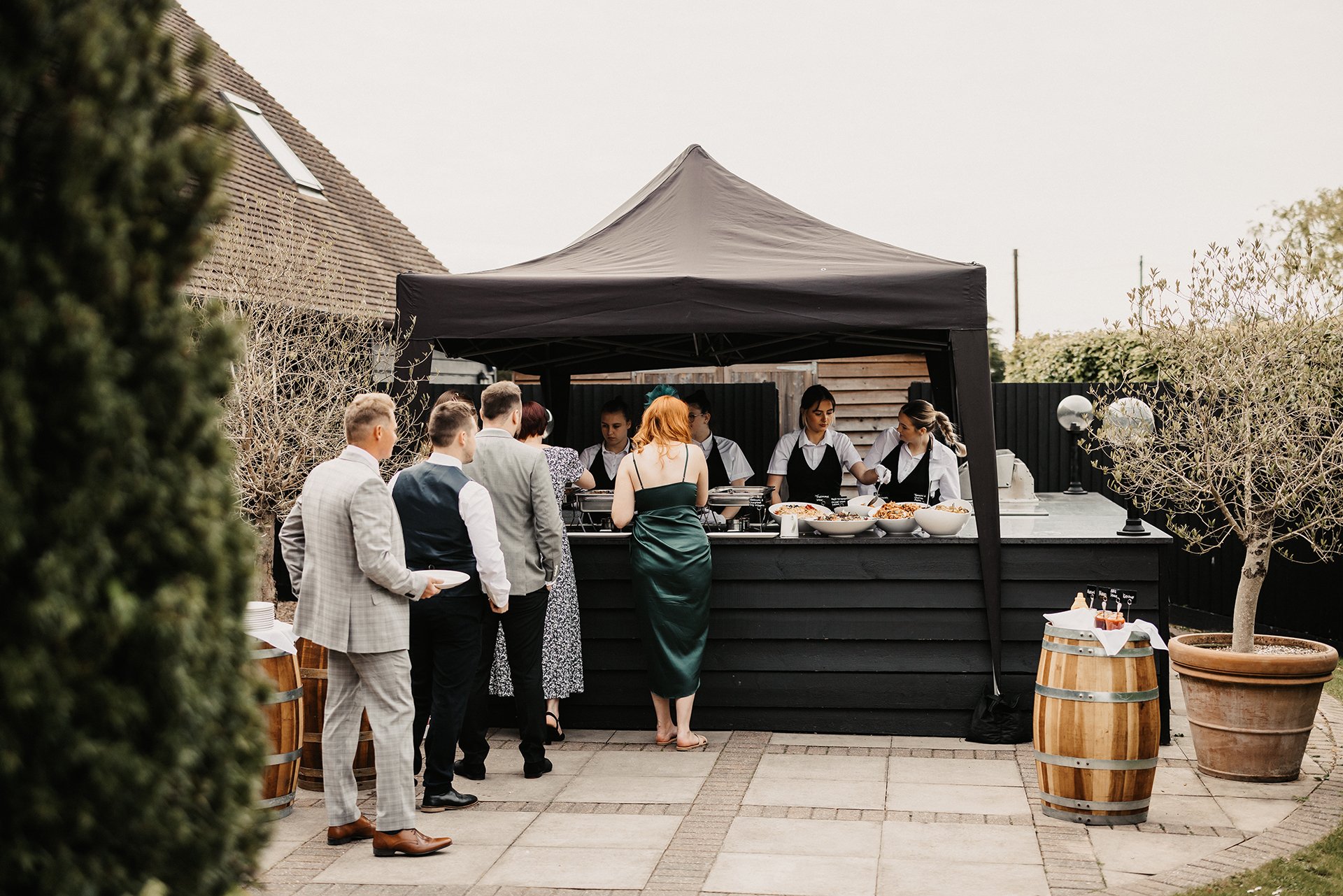 The Old Kent Barn's relaxed menu service olive kitchen