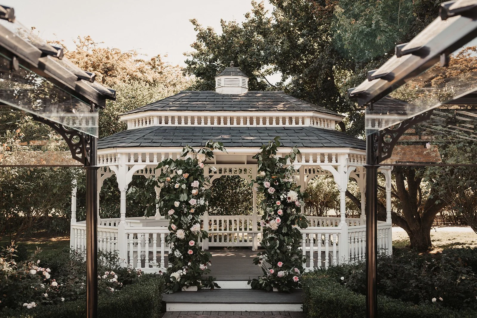 last minute weddings kent garden ceremony area styled for wedding