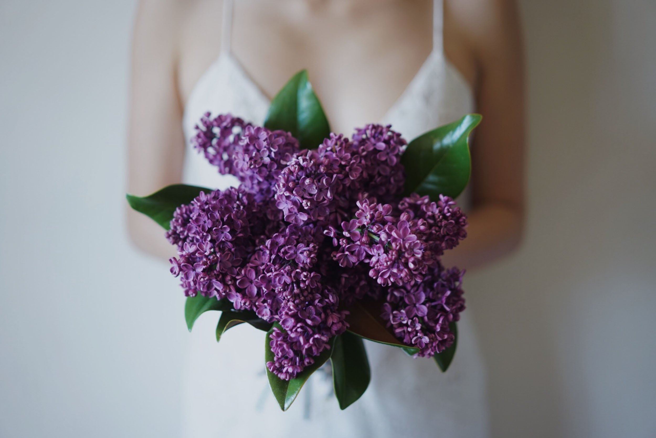 Lilac brides bouquet