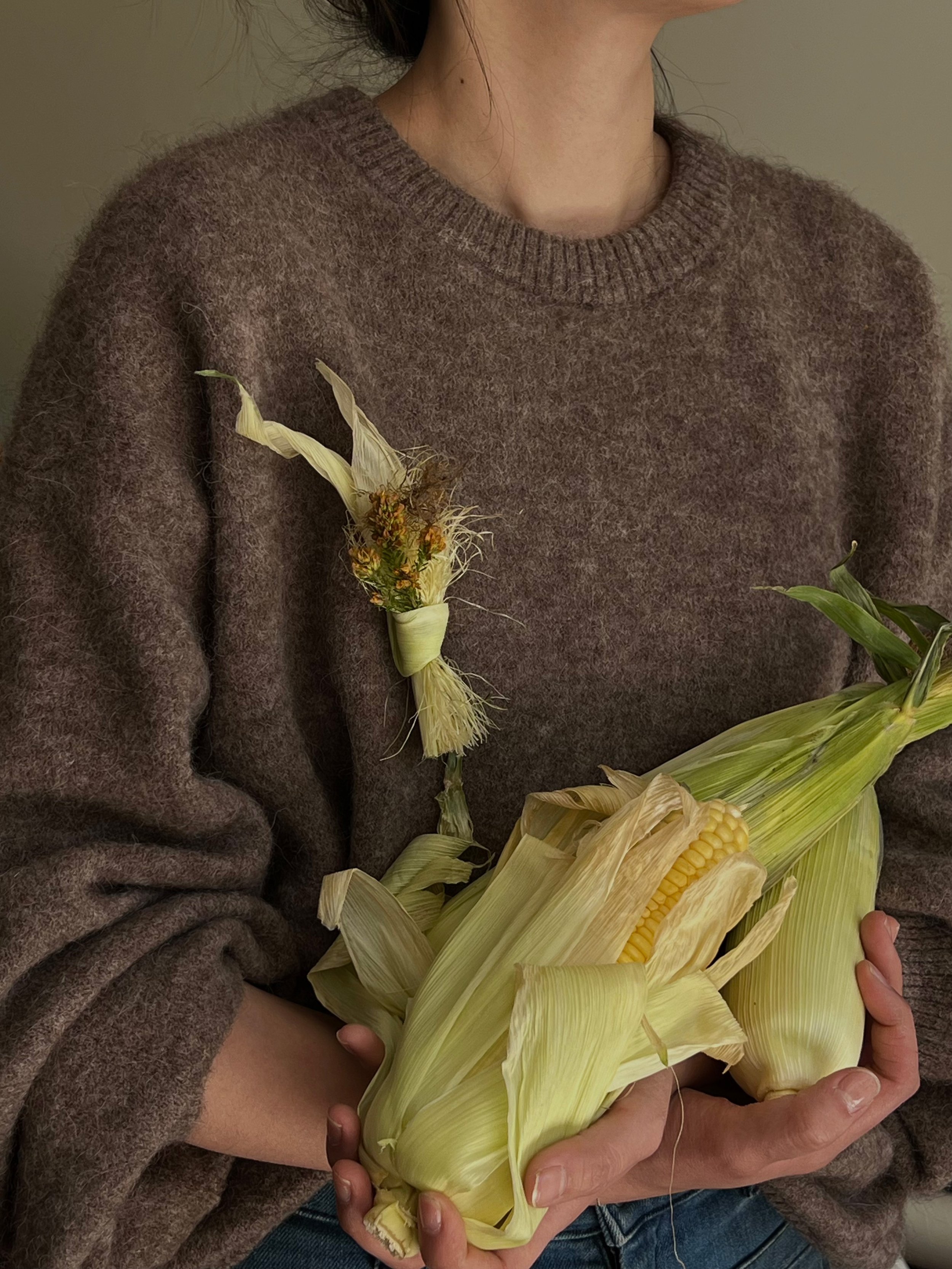 Corn Buttonhole & Corsage