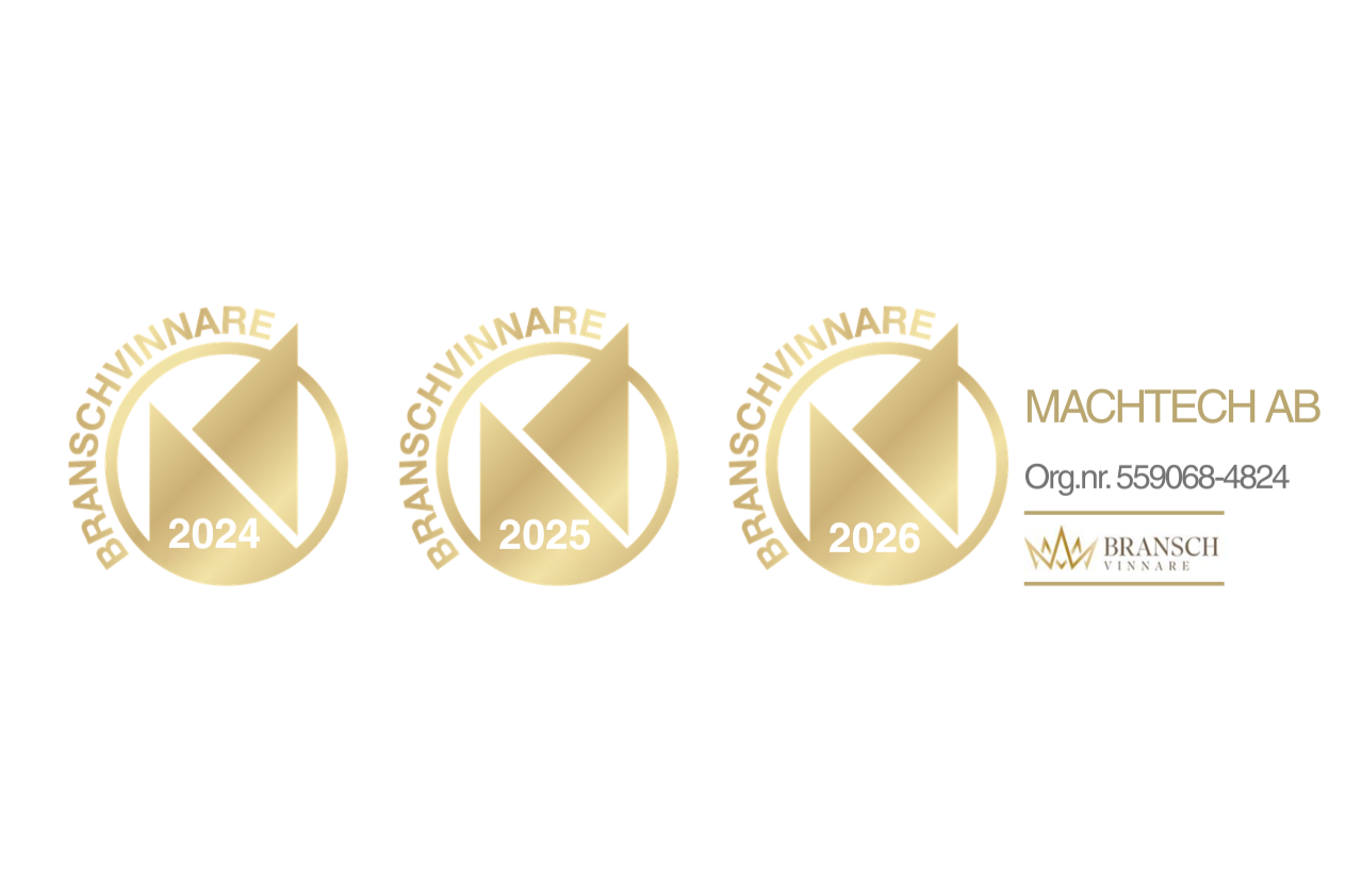 Machtech en Branschvinnare för tredje året i rad