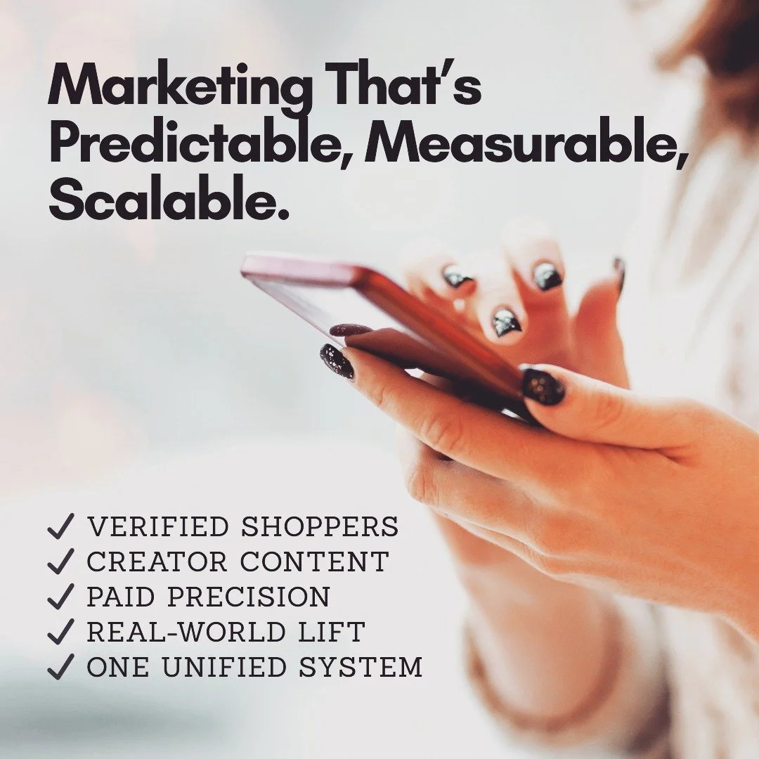 The future belongs to brands that stop renting attention&mdash;and start earning it.
At JONES, we merge deterministic shopper data with creator-driven influence to eliminate waste and drive measurable lift.

Simple. Smart. Proven.

#MarketingStrategy