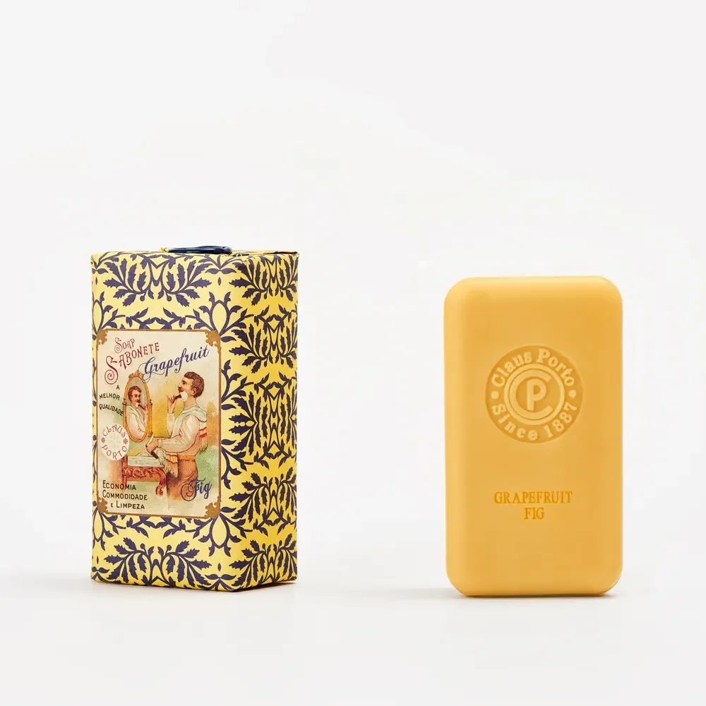 Claus Porto Sabonete Barbear Grapefruit Fig Soap