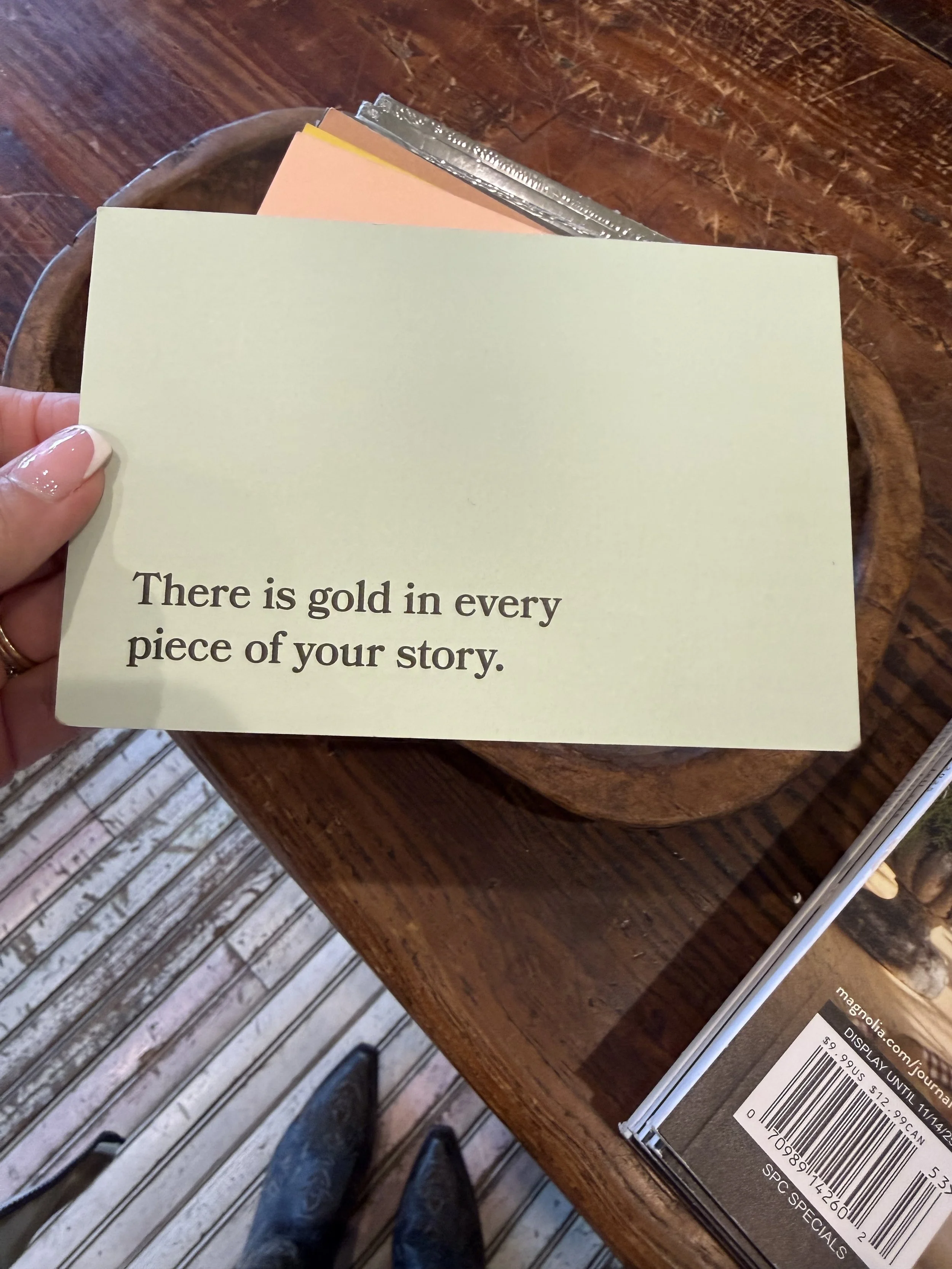 There is Gold in Every Piece of Your Story