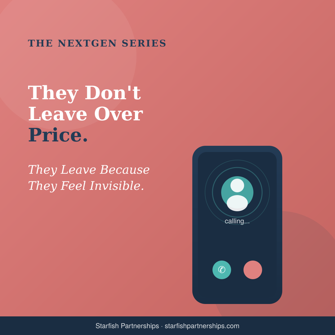 They don’t leave because of the price.  They leave because they feel invisible.