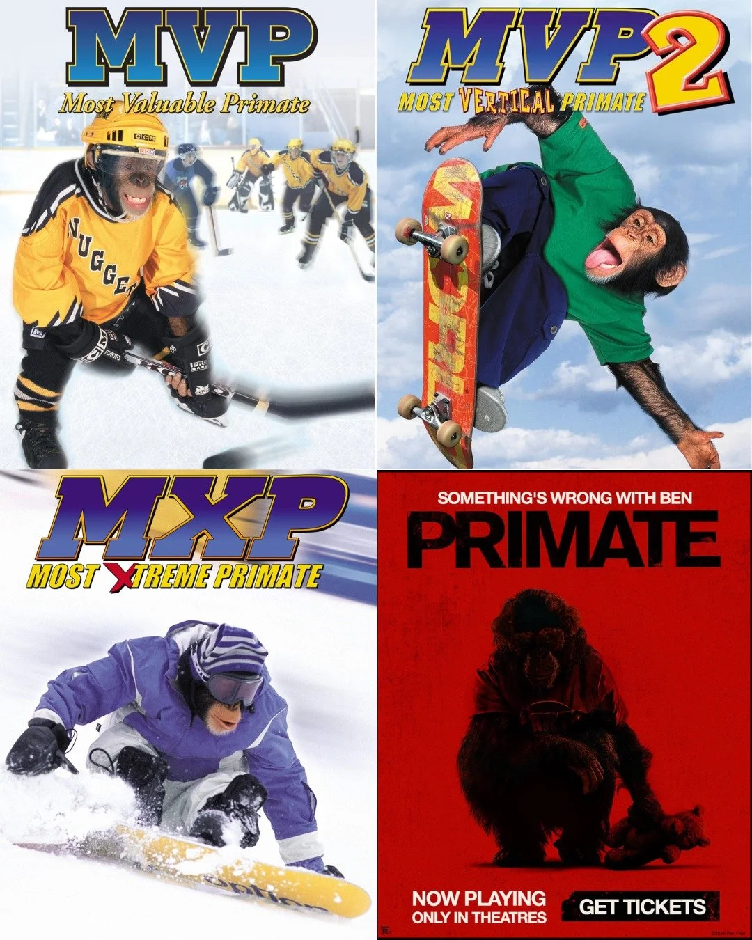 Well this franchise took a dark turn...

Who all's going to see #PrimateMovie this weekend? Let us know if the nightmares ever go away, because we're STILL scared 😨

#Primate #Monkeys #AirBud