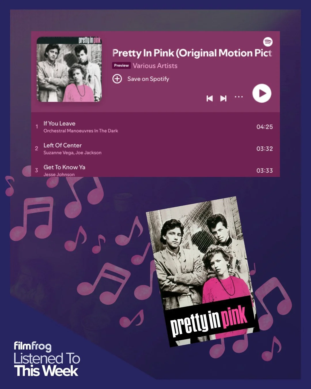 Looking for some tunes to ring in the weekend? All the Valentine's talk has gotten us remembering the AMAZING New Wave soundtrack for the John Hughes classic #PrettyInPink, one of our favorite 80s soundtracks!

#JohnHughes #MusicRecs