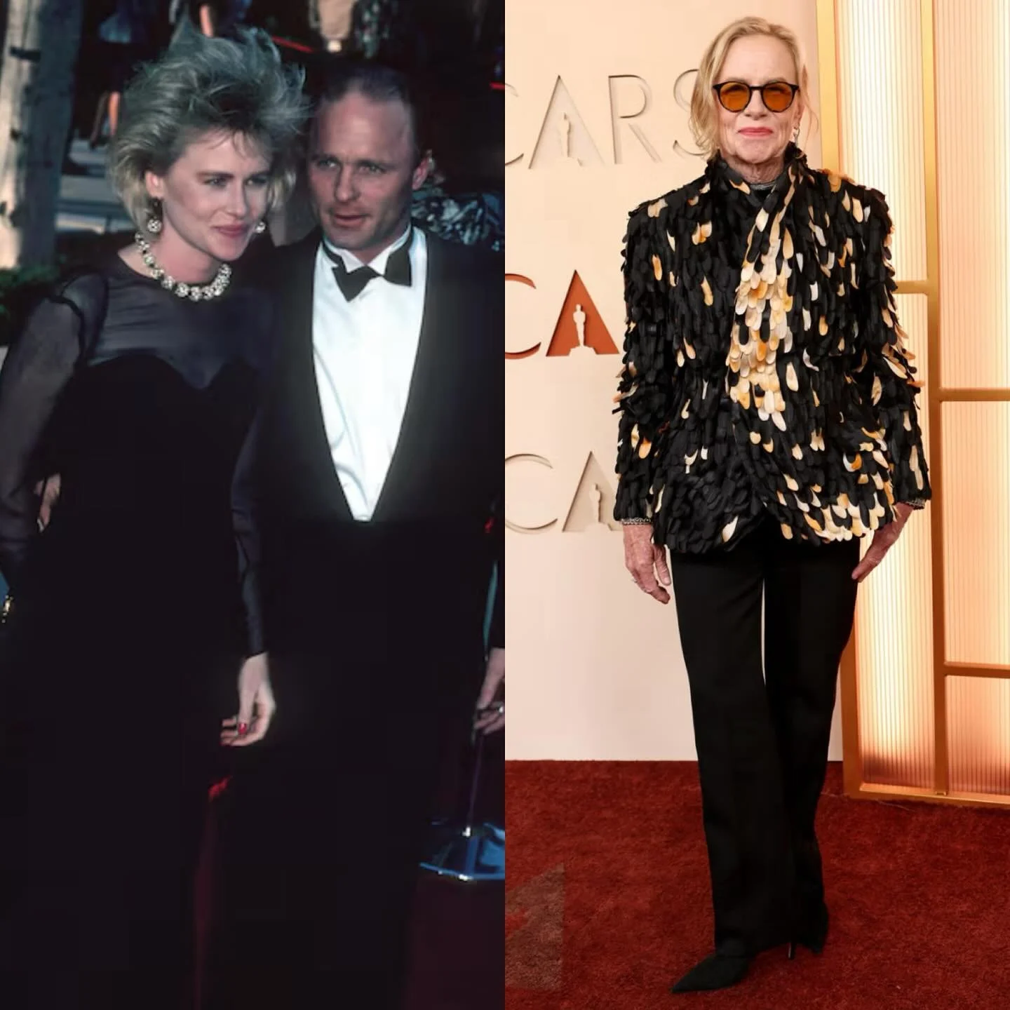 Amy Madigan&rsquo;s first Oscars in 1986 vs. Amy Madigan tonight, 40 years later. Congrats on the win, Amy!! Your performance will stay in our nightmares for decades to come.

#AmyMadigan #Weapons #Oscars #AcademyAwards