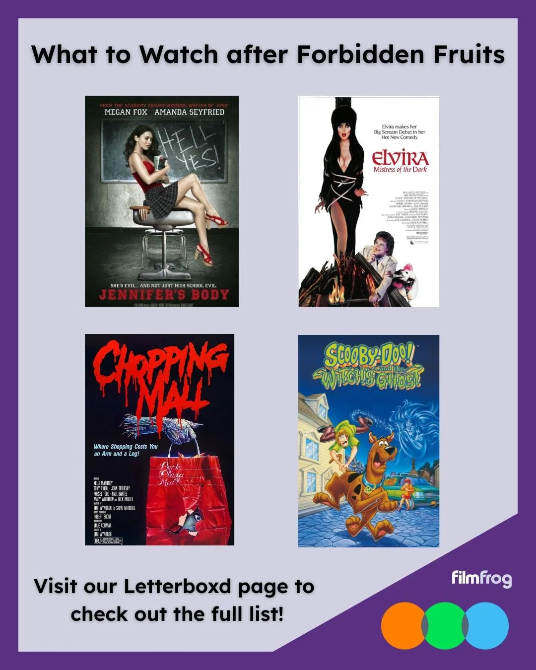 The hilarious, campy new horror comedy #ForbiddenFruits is now playing in theaters nationwide, and if you're looking to check out something that with a similar vibe to that film's story of teen witches working at a mall, then we've put together a lis