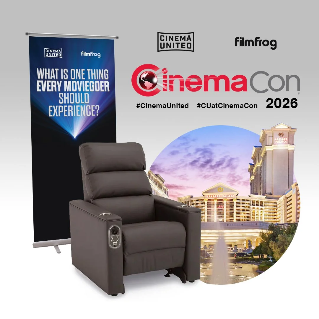We have partnered with Cinema United to bring a fun activation to share the love of movie going! Stop by after the ITOC Connect Event on Sunday at 6:00pm PT and tell us what's one thing you think all moviegoing audiences should experience at least on