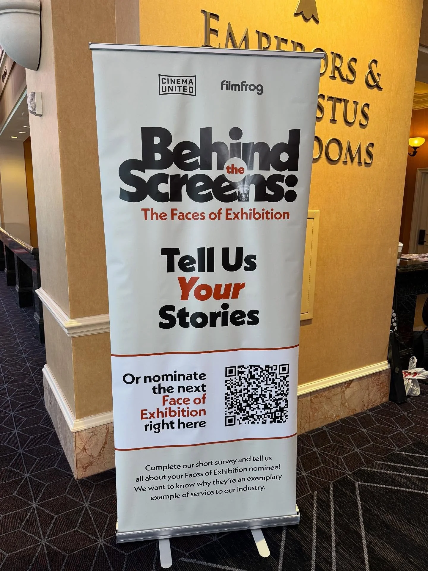 We&rsquo;re live at CinemaCon and we want to hear your stories of your life in exhibition!! Drop by and say hey on the Emperors Level of Caesar&rsquo;s Palace and tell us a little bit about yourself, and you just might end up in next year&rsquo;s #Fa