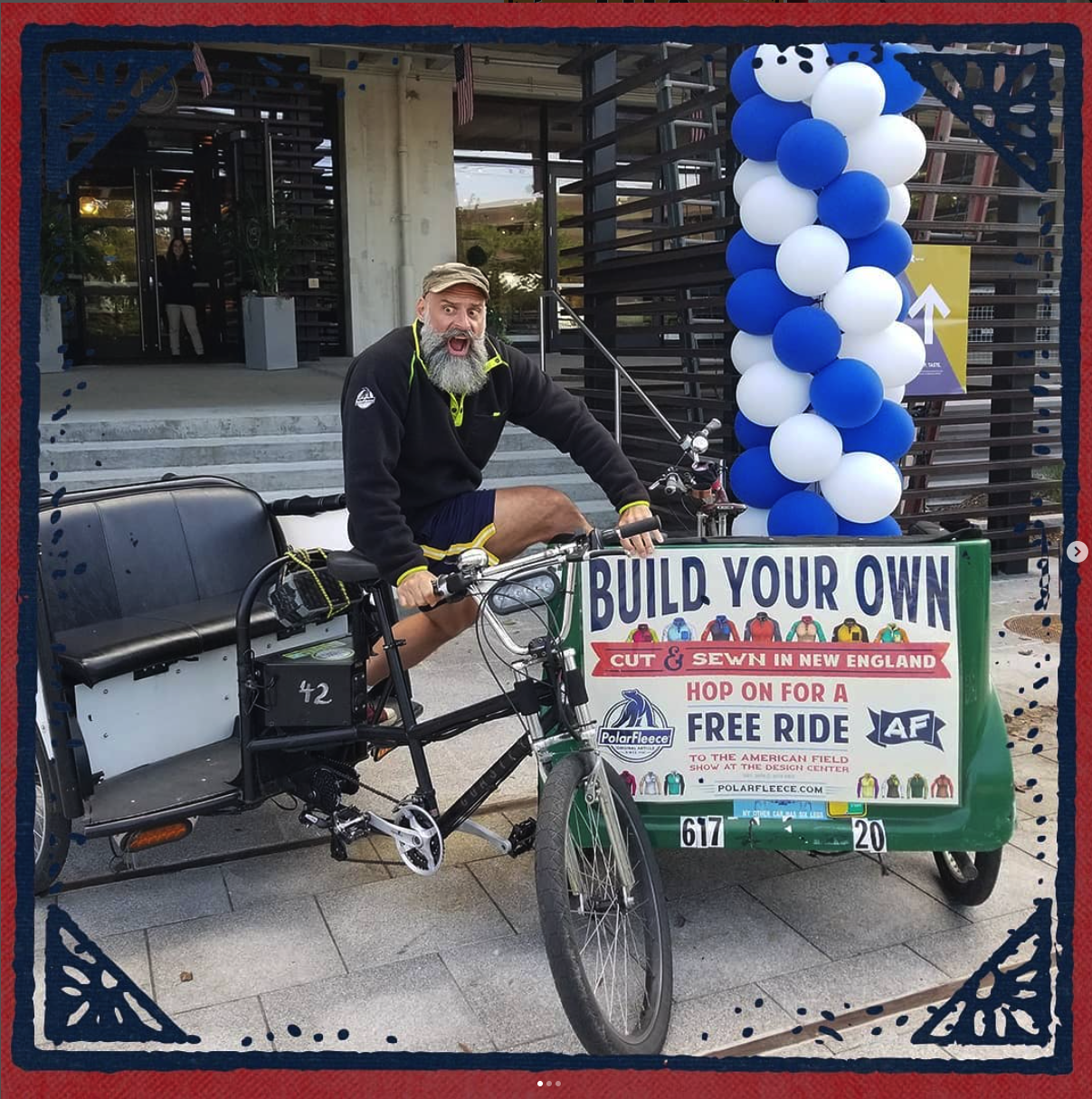 PolarFleece event marketing via pedicab by Darren Josey