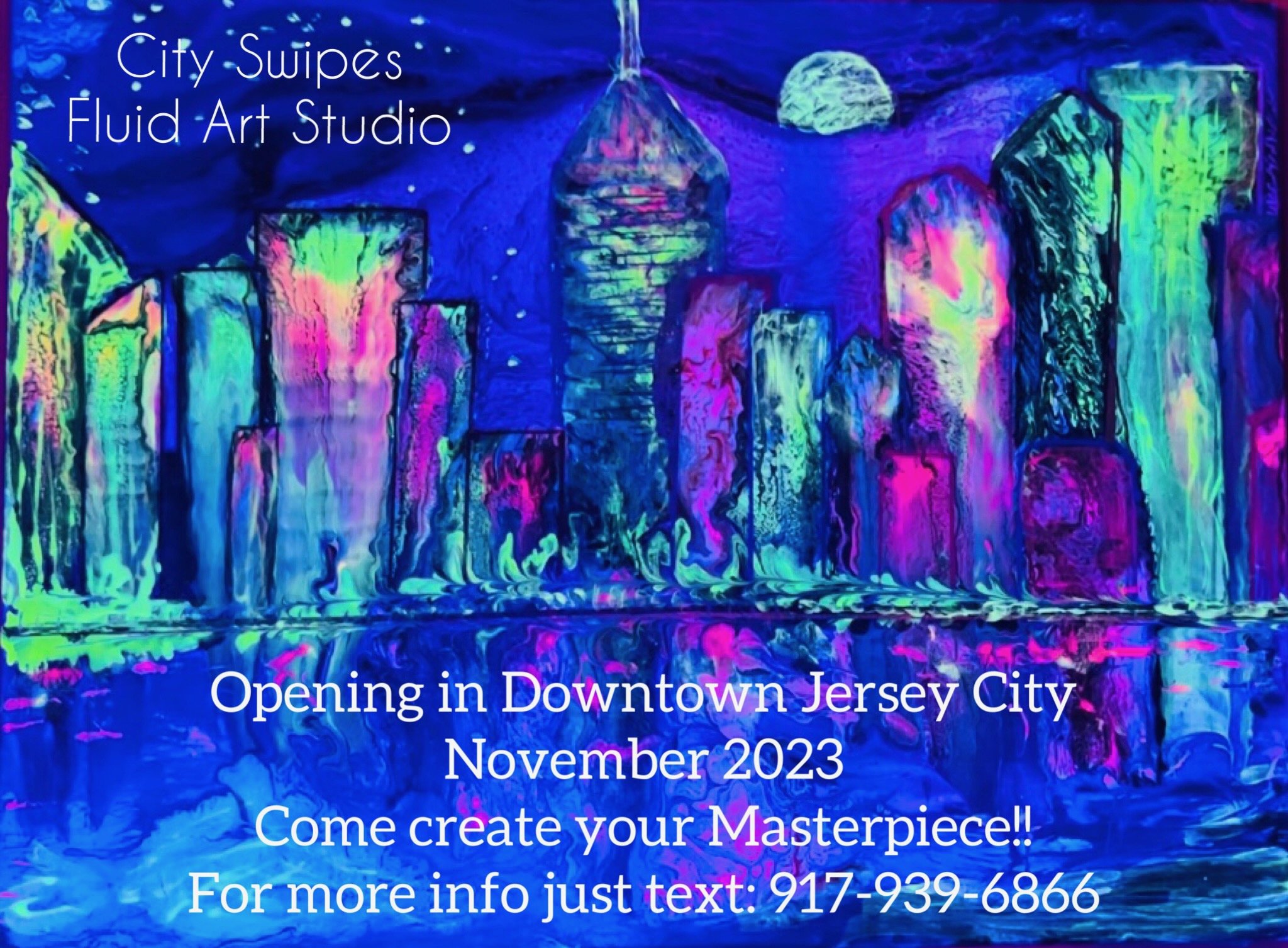 City Swipes Fluid Art Studio